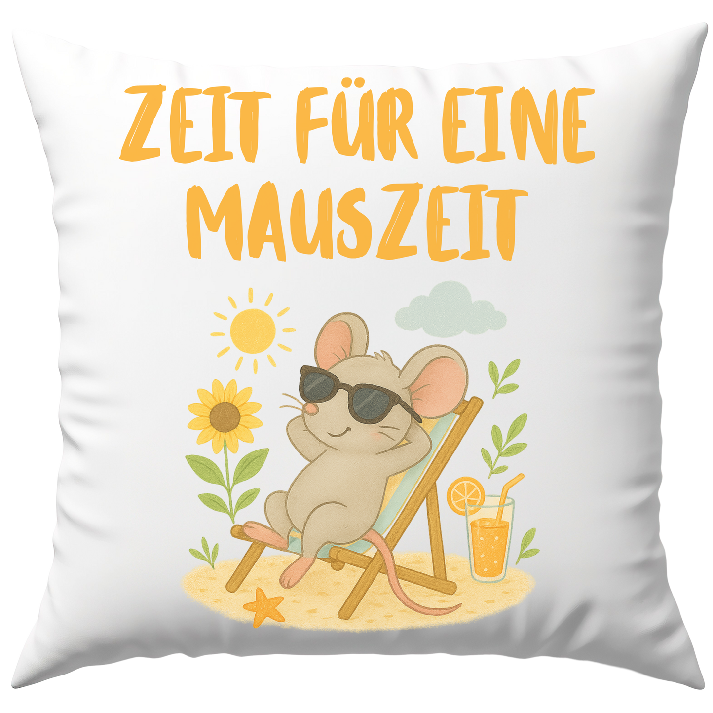 Zeit Für Eine Mauszeit Wortspiel Deko Kissen
