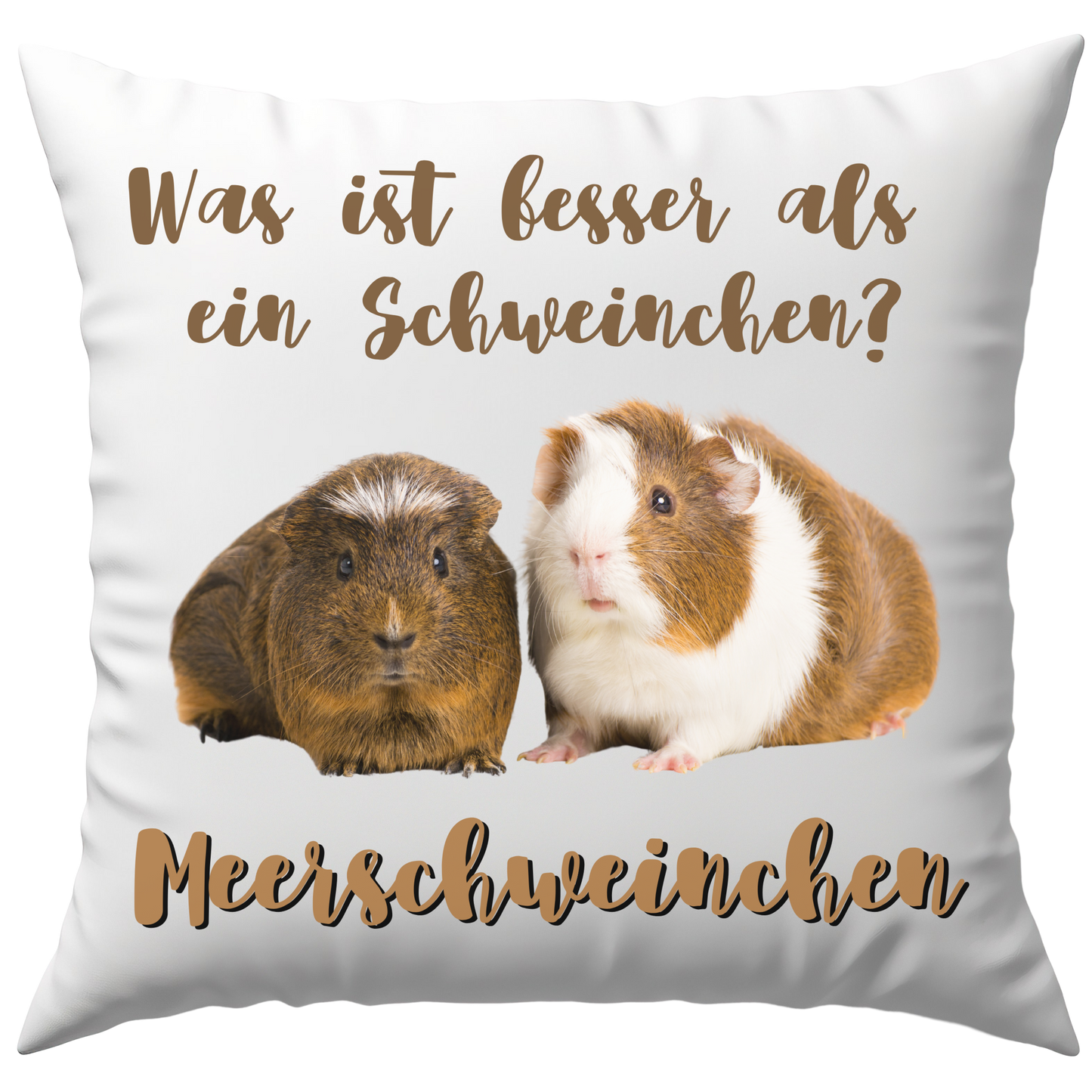 Was Ist Besser Als Ein Schweinchen? Meerschweinchen Wortspiel Deko Kissen