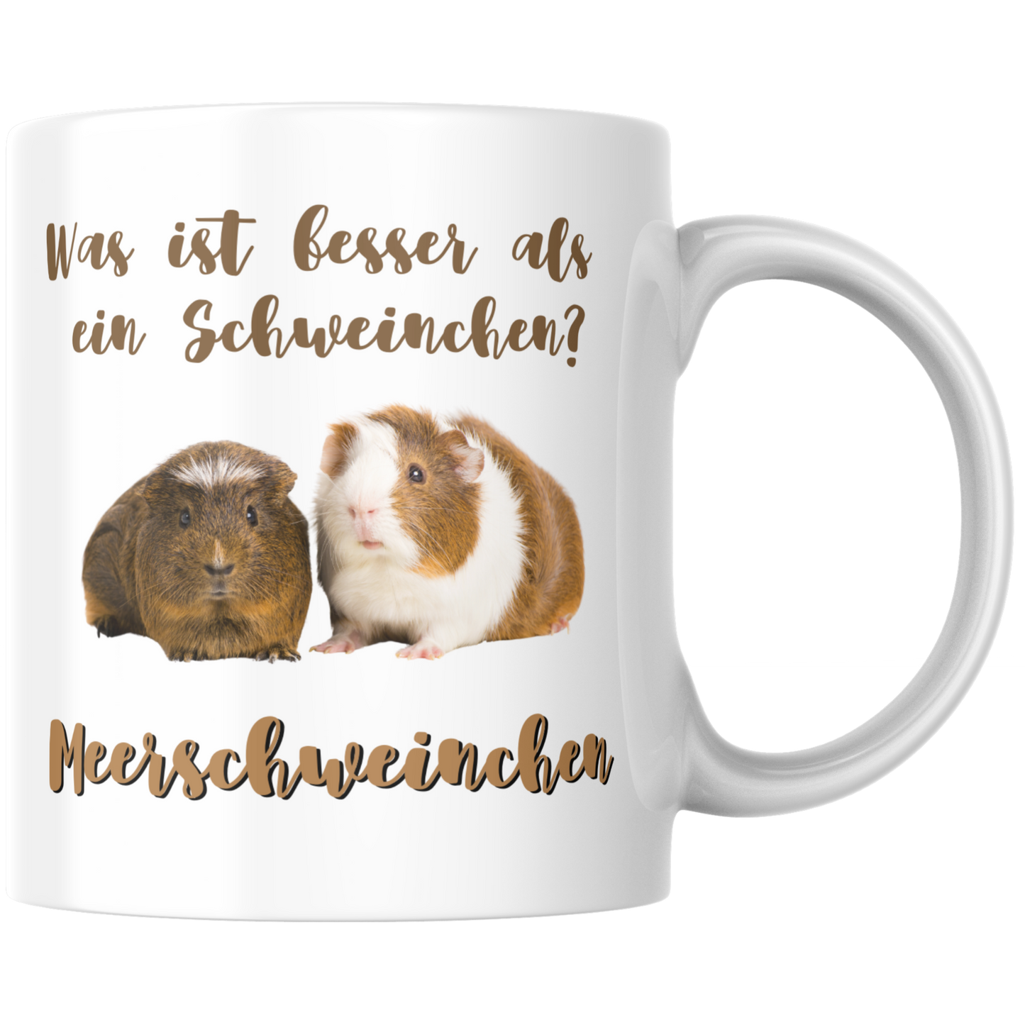 Was Ist Besser Als Ein Schweinchen? Meerschweinchen Wortspiel Kaffee Tasse