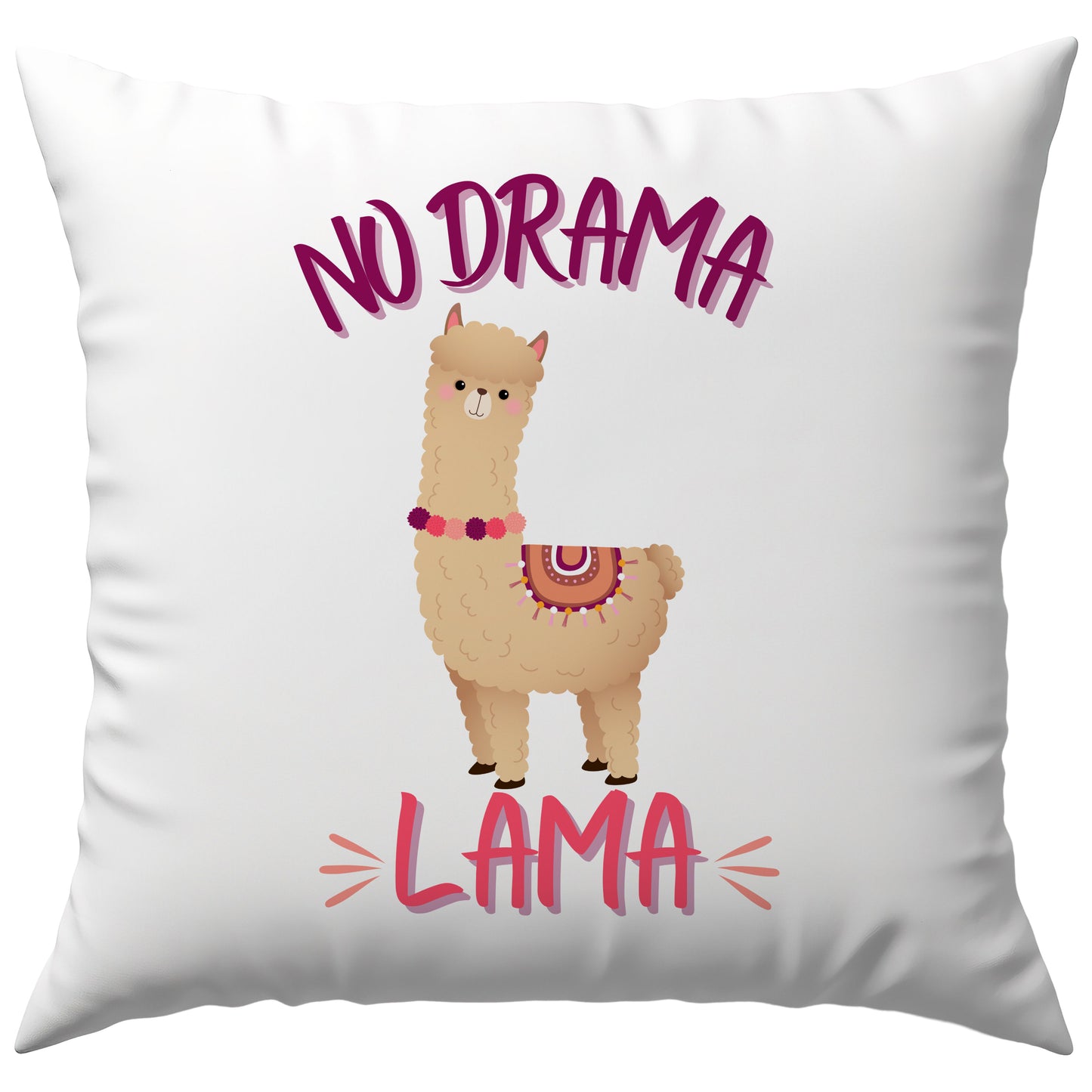 No Drama Lama Alpaka Deko Kissen