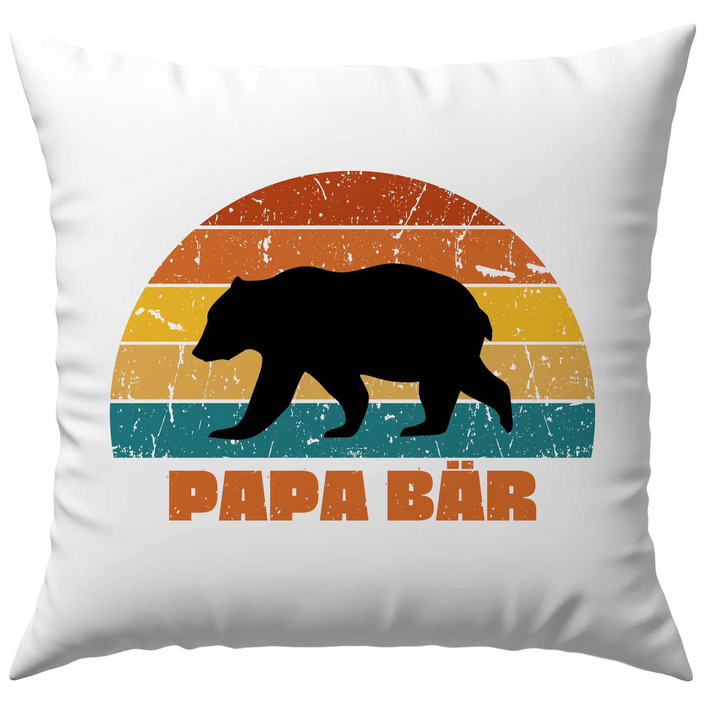 Papa Bär Vater Vatertag Geschenk Deko Kissen