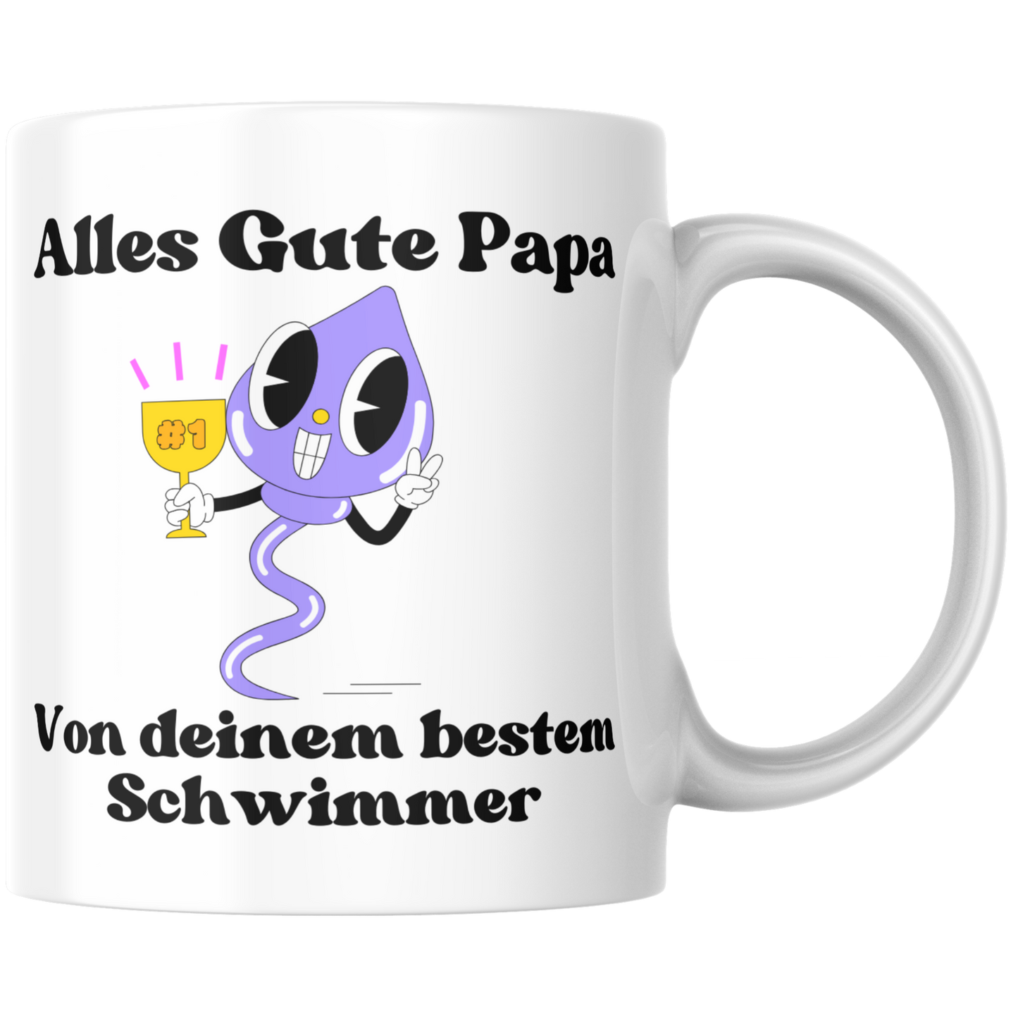 Alles Gute Papa Von Deinem Besten Schwimmer Spermie Kaffee Tasse