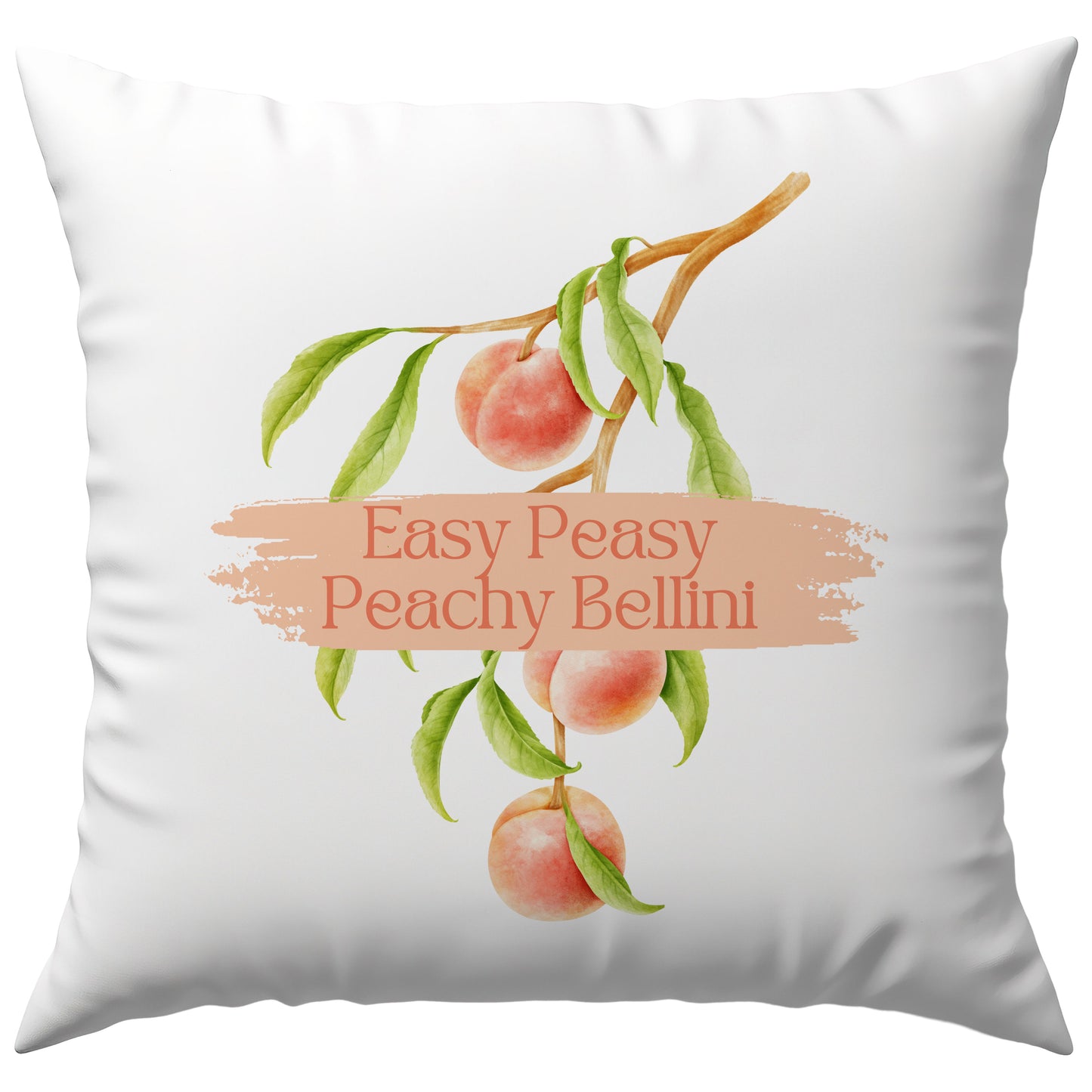 Easy Peasy Peachy Bellini Cocktail Pfirsich Deko Kissen