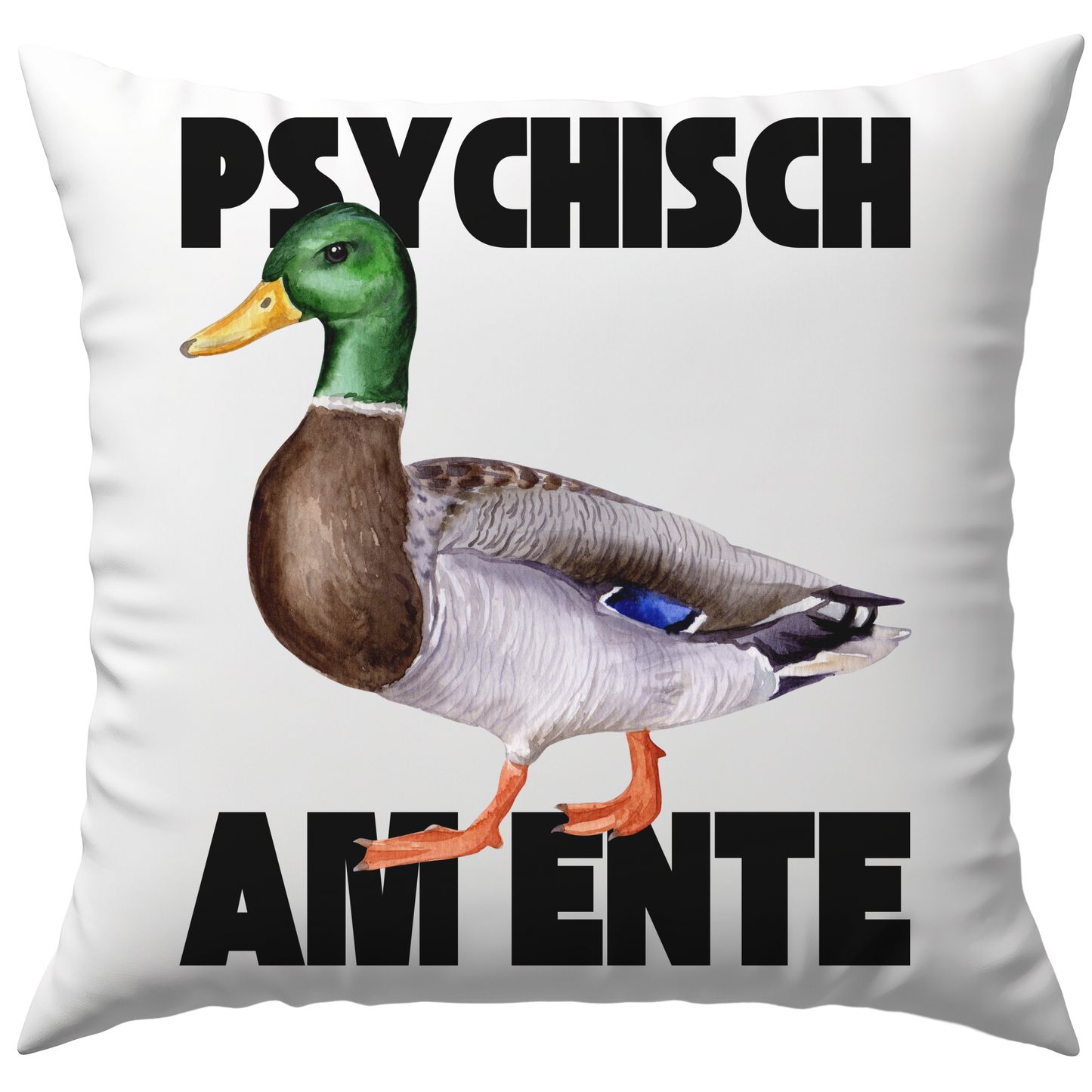 Psychisch Am Ente Wortspiel Meme Deko Kissen