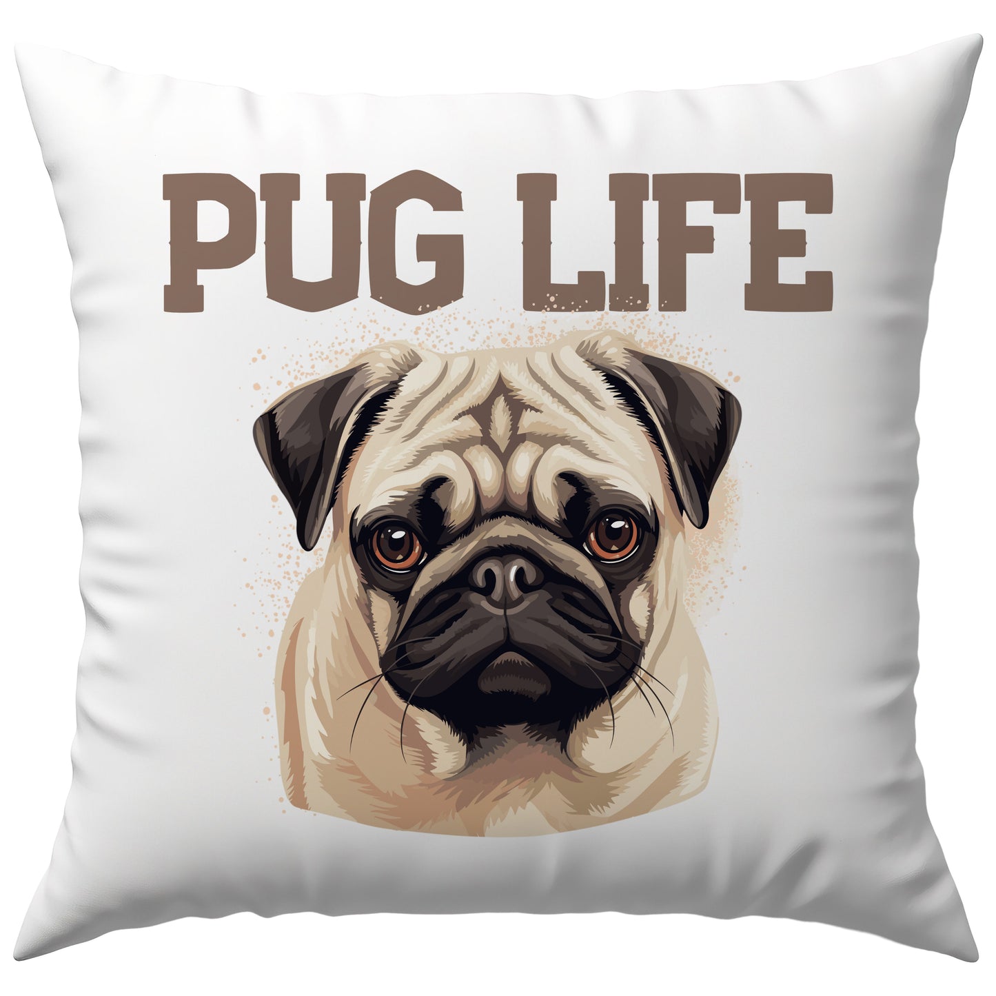 Pug Life Mops Hund Deko Kissen
