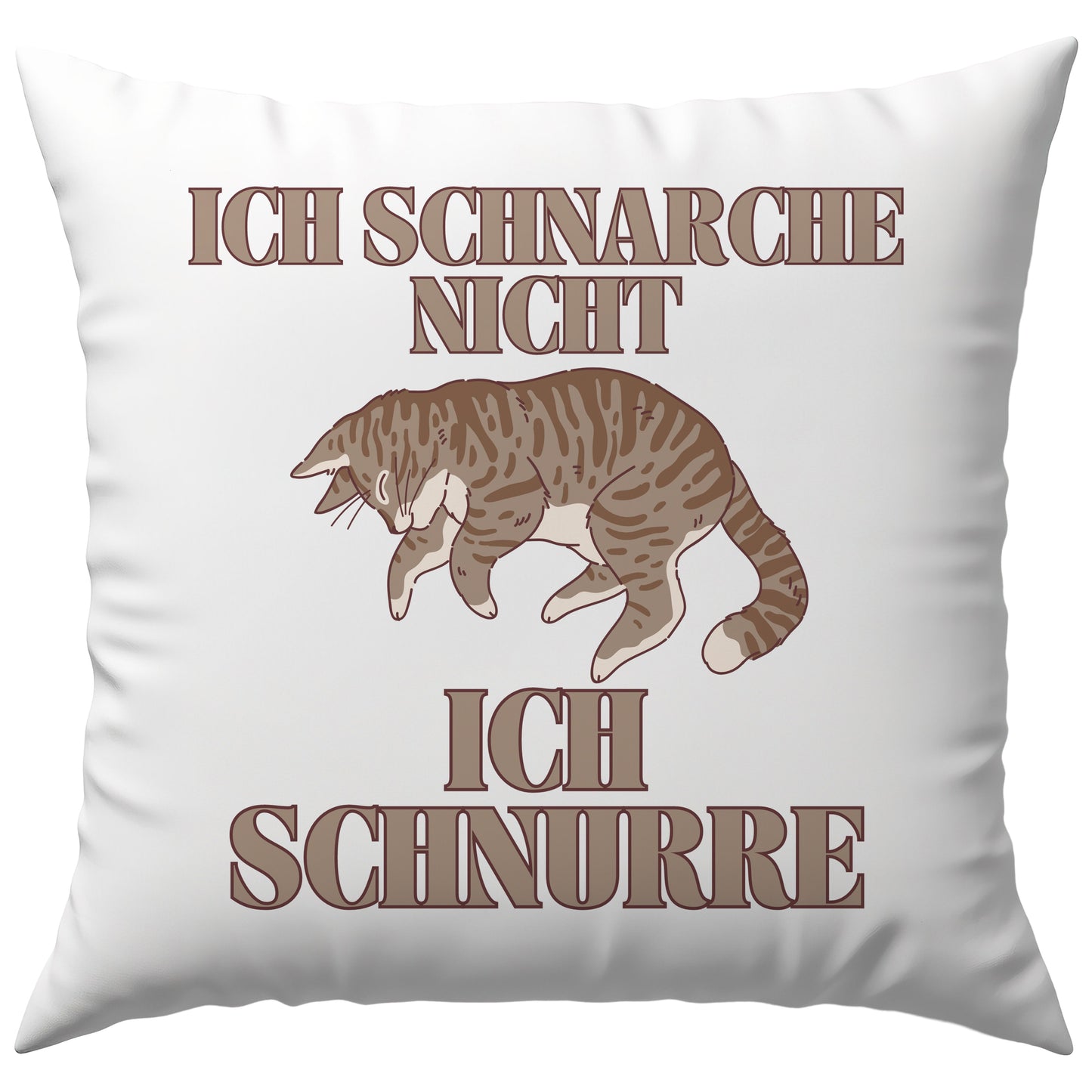Ich Schnarche Nicht Ich Schnurre Katze Deko Kissen