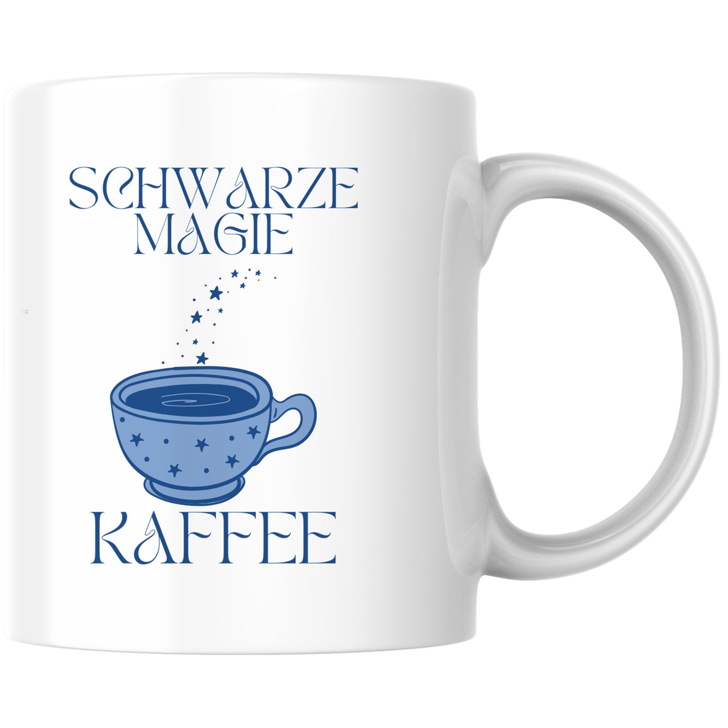 Schwarze Magie Kaffee Koffein Tasse