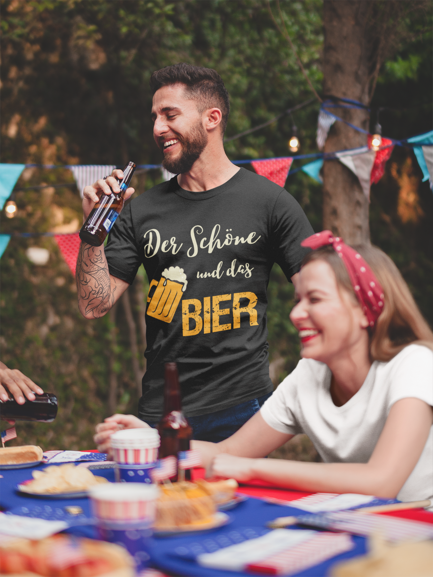 Der Schöne und das Bier T-Shirt