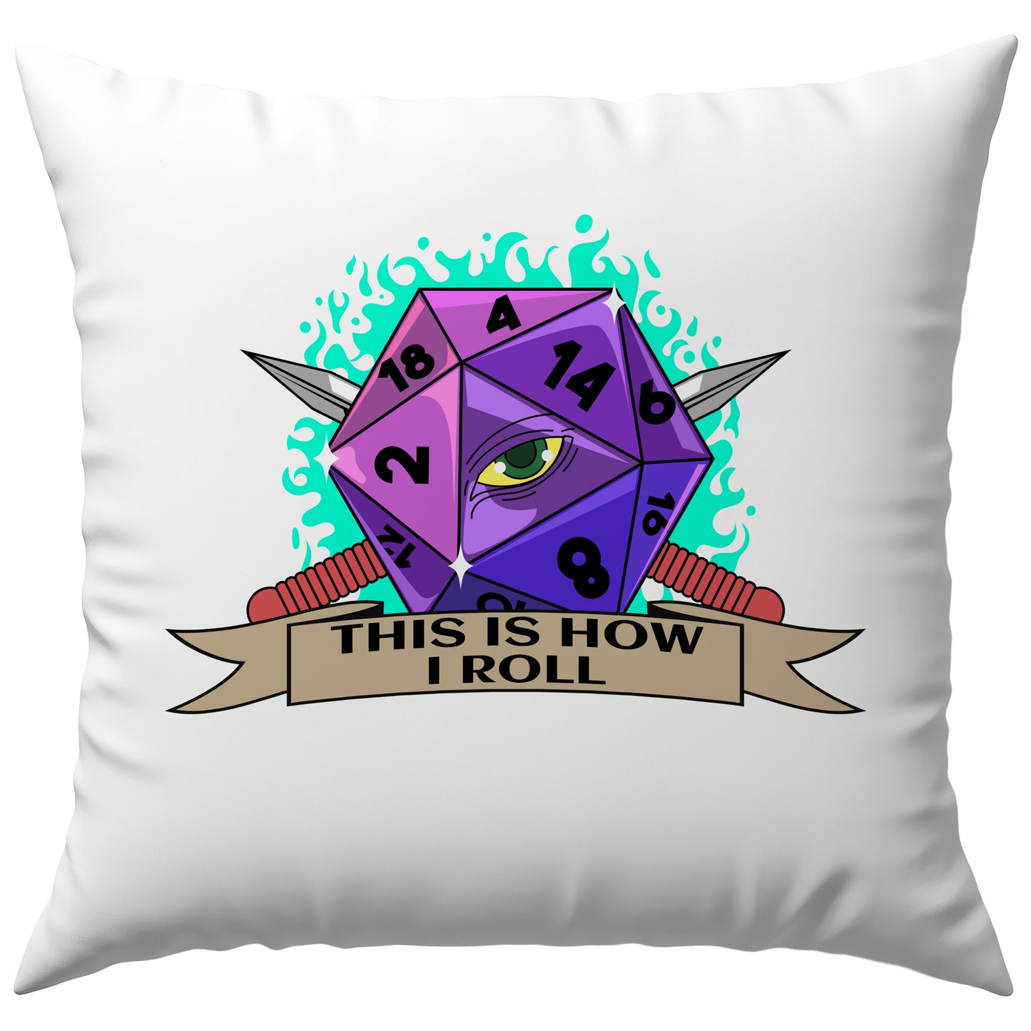 This is How I Roll Würfel Deko Kissen