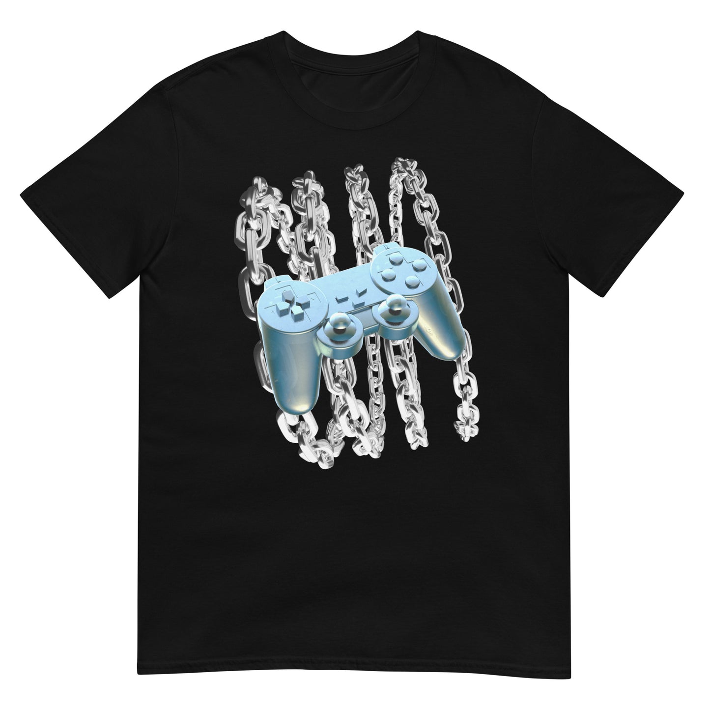Blue Chrome Controller Y2K T-Shirt