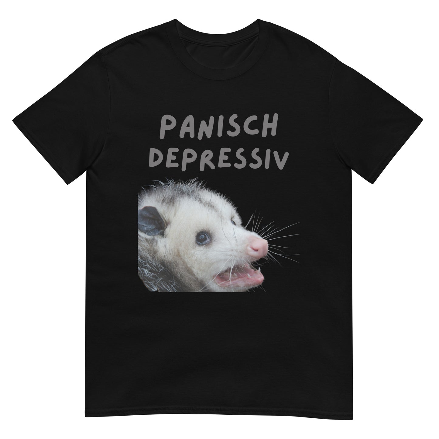Panisch Depressiv Opossum Meme T-Shirt