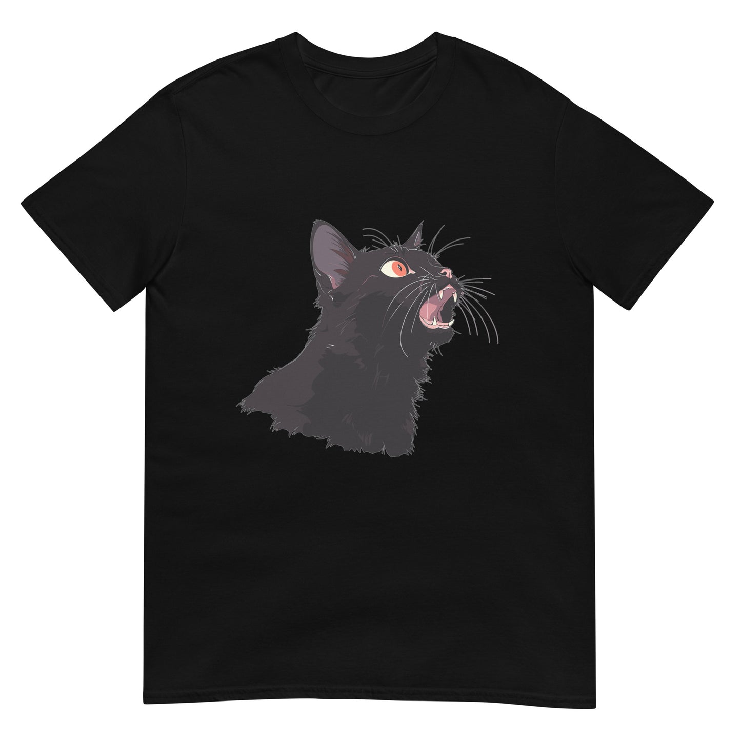 Erstaunte Anime Katze T-Shirt