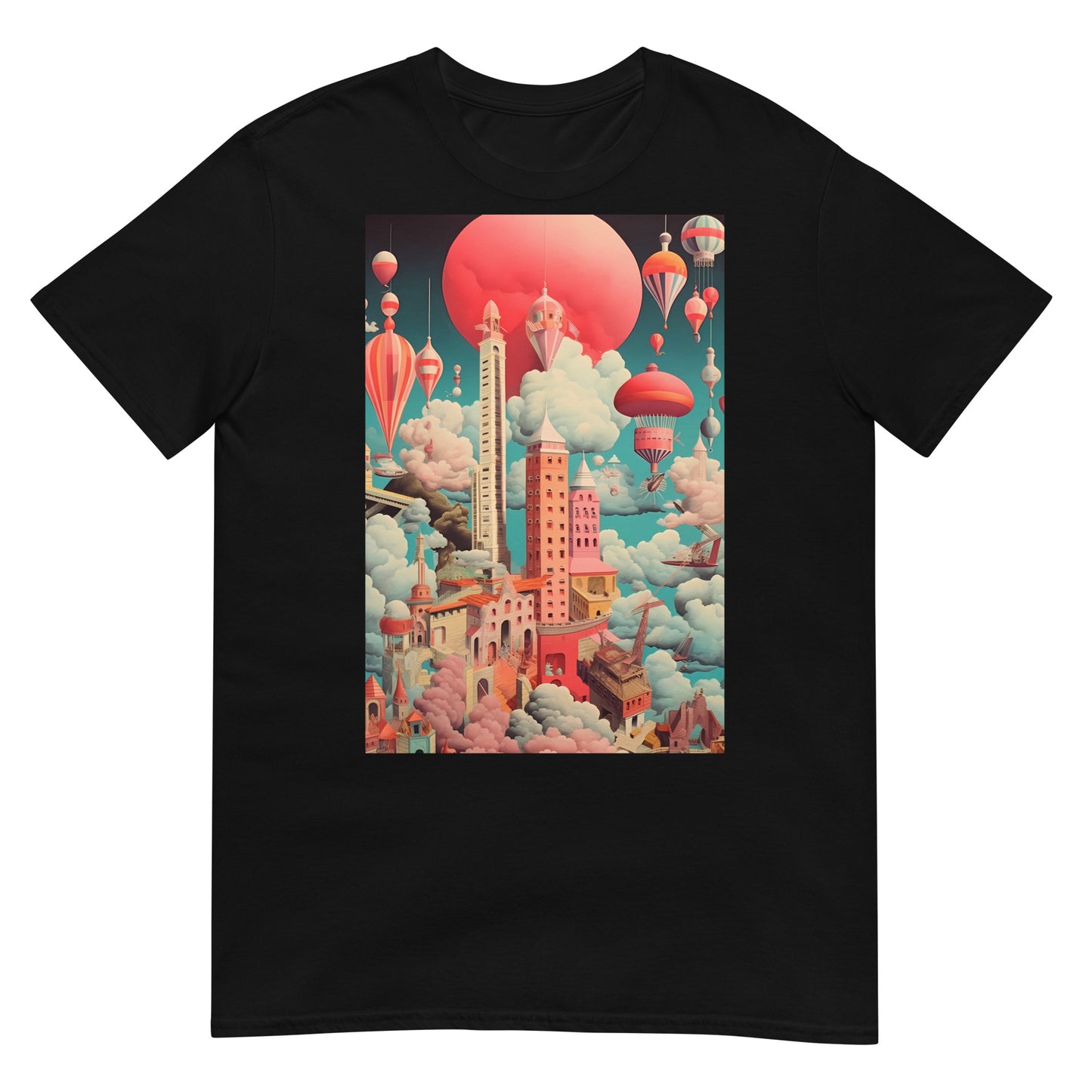 Wolkenstadt Surrealismus T-Shirt