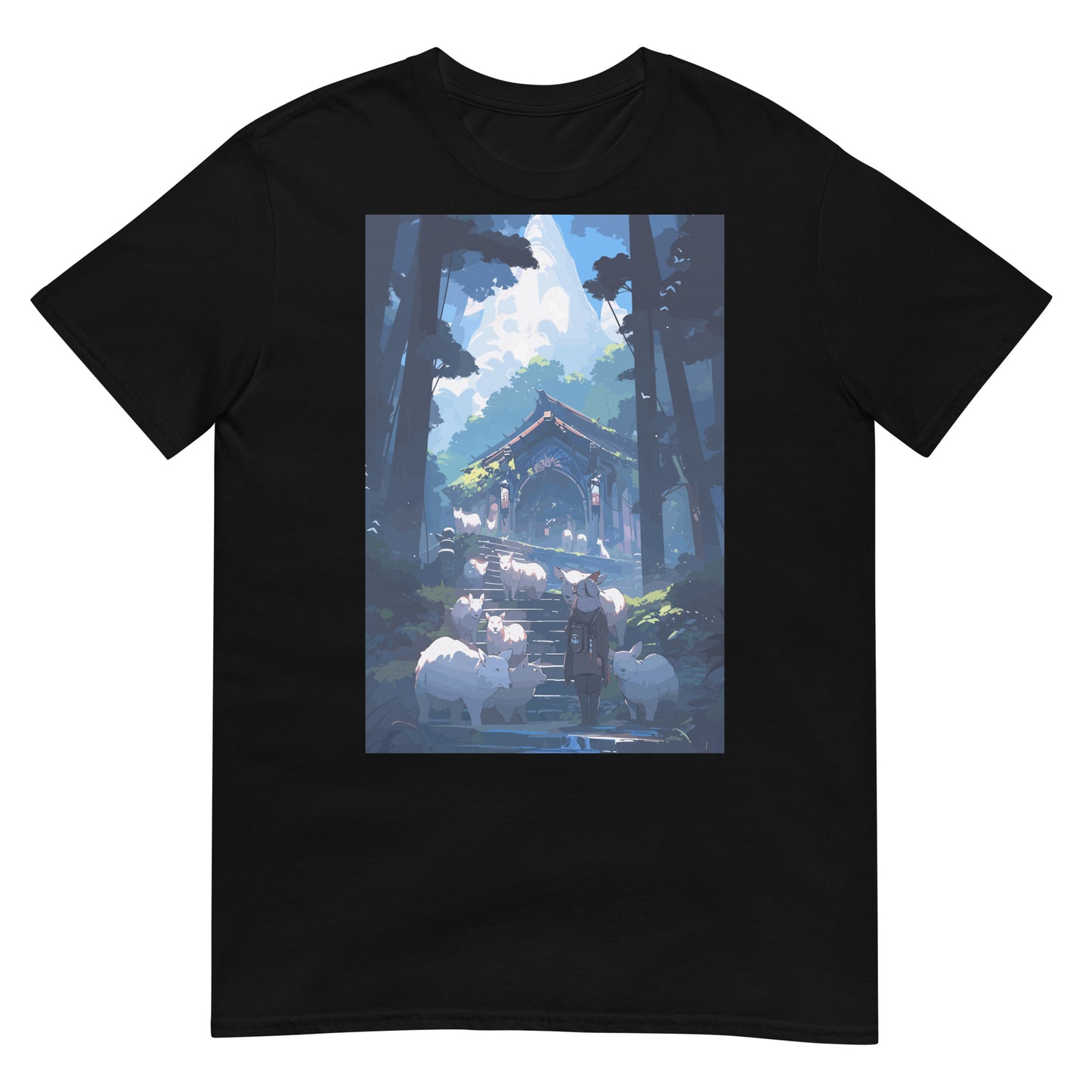 Schrein im Wald Anime T-Shirt