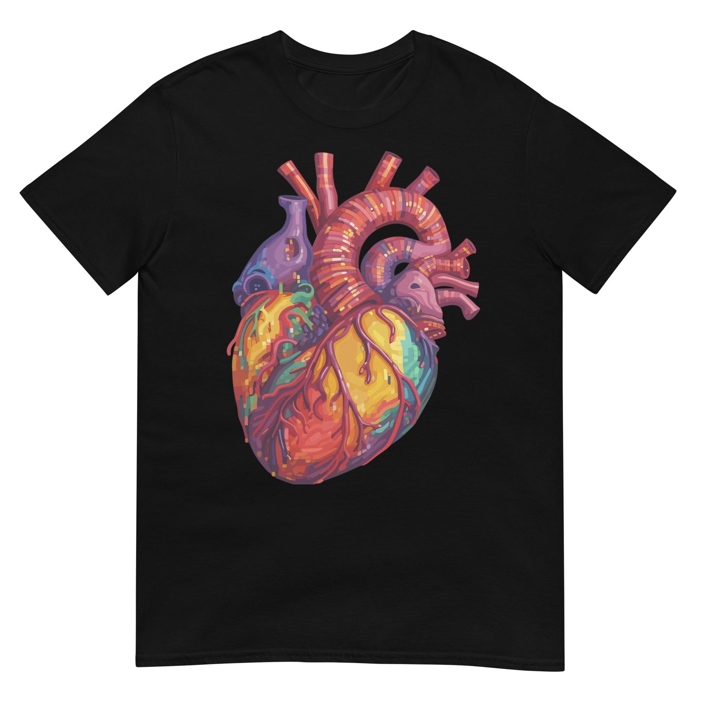 Anatomisches Pixel Herz T-Shirt