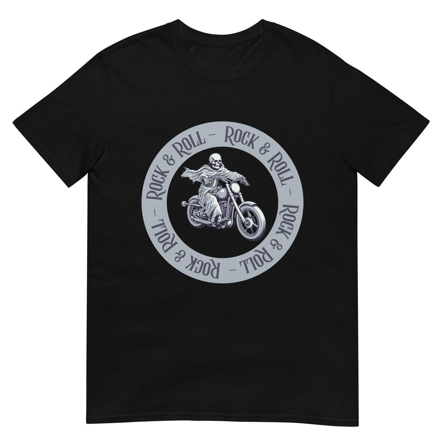 Rock & Roll Skeleton Biker T-Shirt