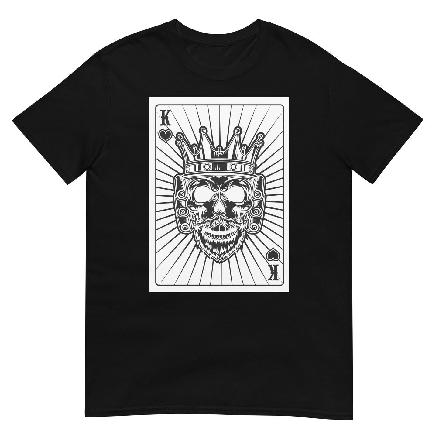 Totenkopf König King Karte T-Shirt