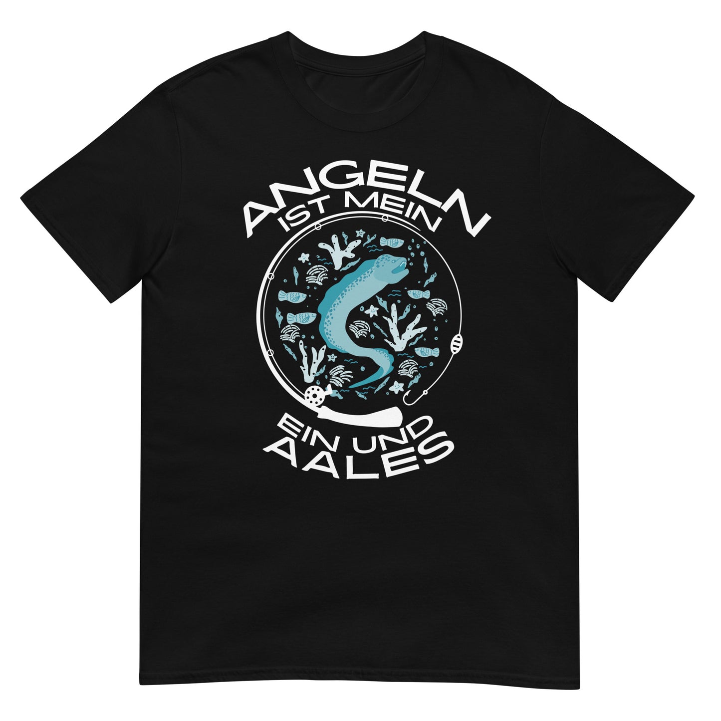 Angeln ist mein ein und Aales Angler Wortspiel T-Shirt