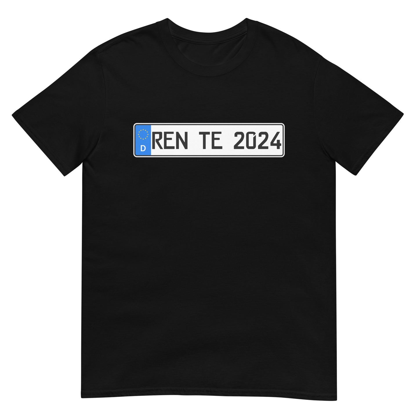 Rente 2024 Auto Nummernschild Rentner T-Shirt