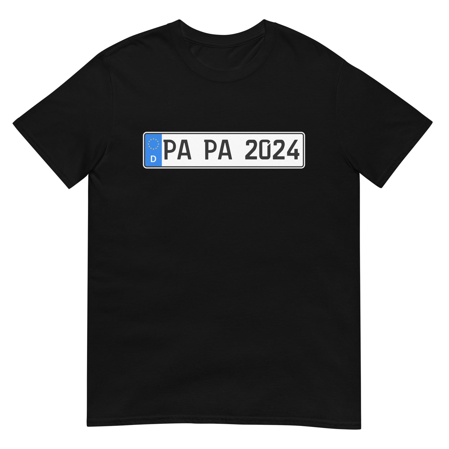 Papa 2024 Auto Nummernschild Vater T-Shirt