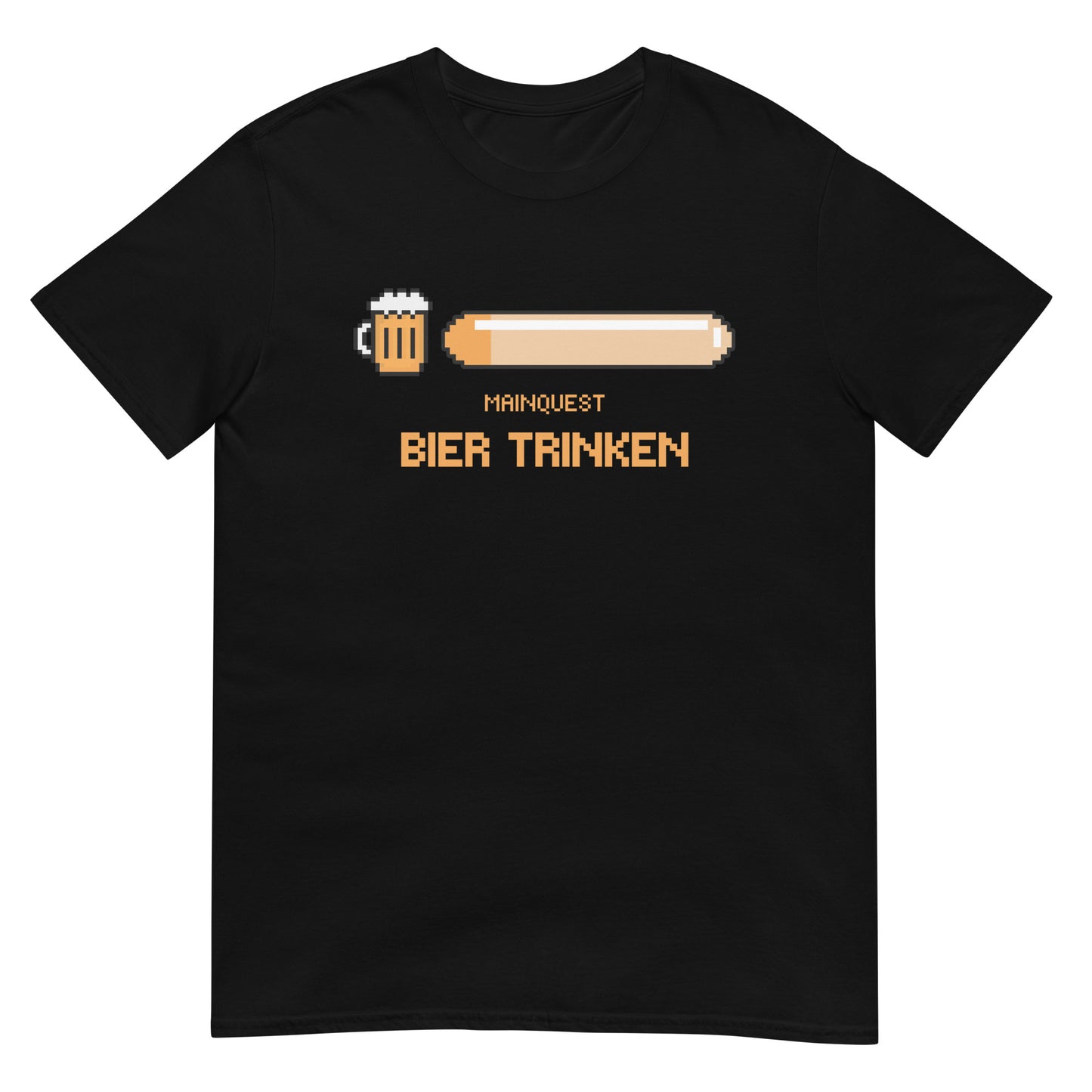 Mainquest Bier trinken Gamer T-Shirt