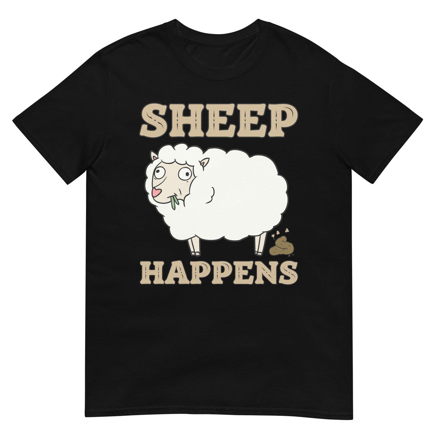 Sheep happens Wortspiel Schaf T-Shirt