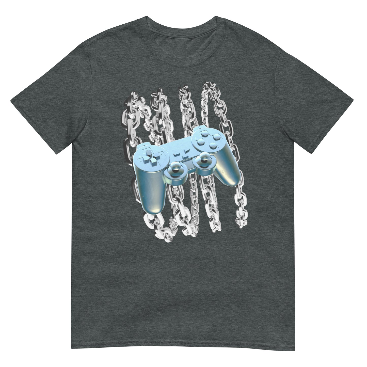 Blue Chrome Controller Y2K T-Shirt