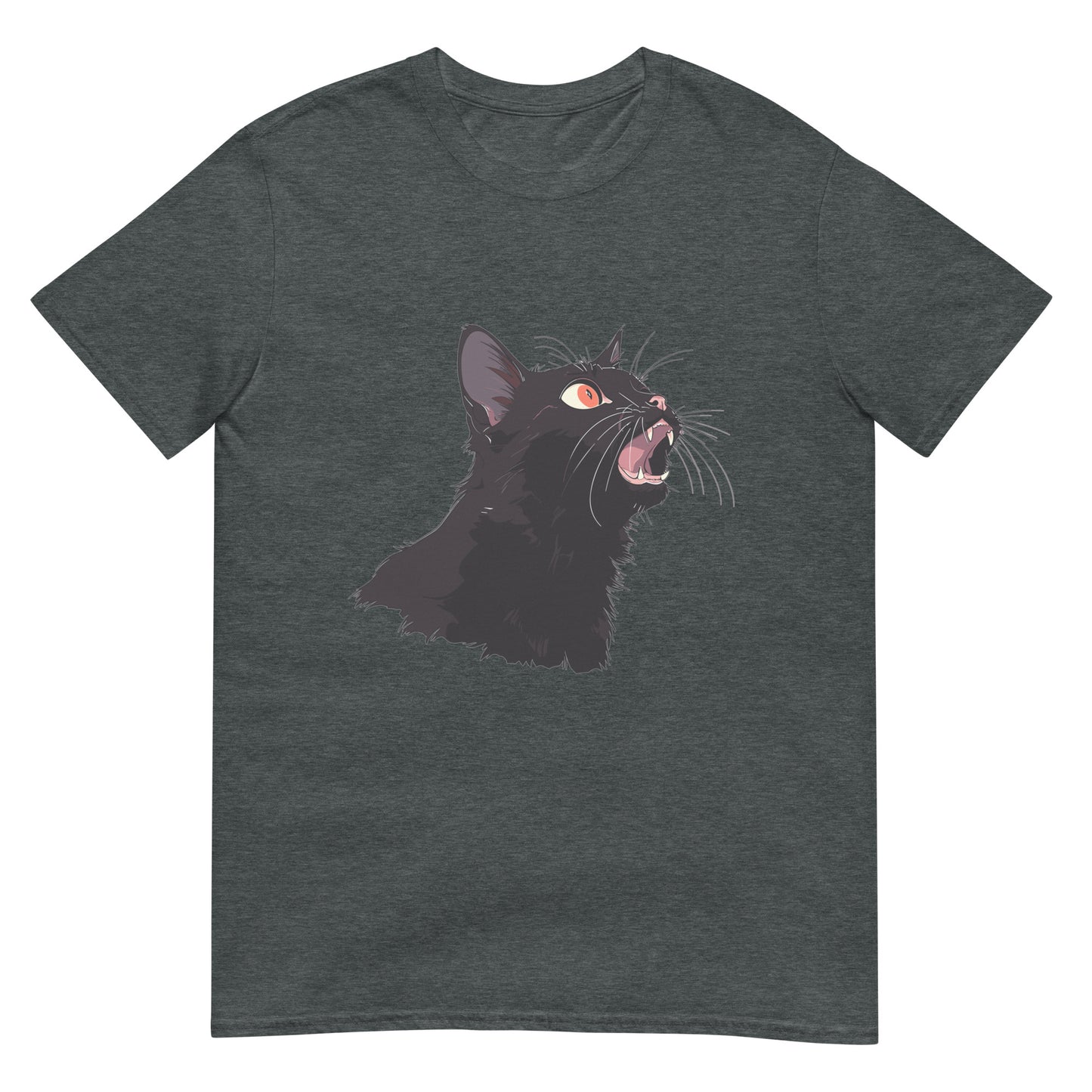 Erstaunte Anime Katze T-Shirt