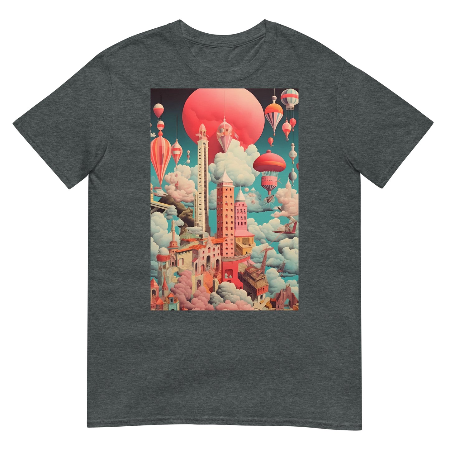 Wolkenstadt Surrealismus T-Shirt