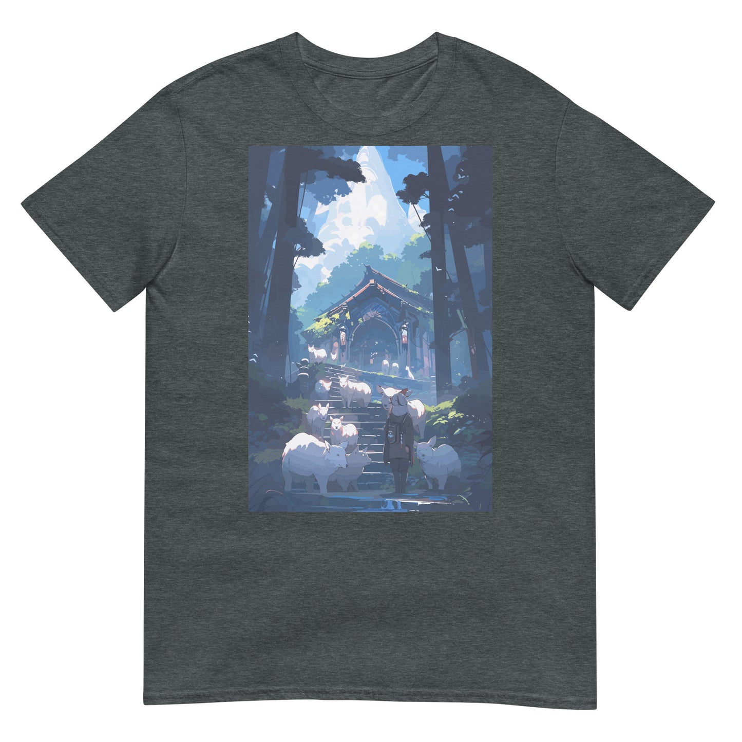 Schrein im Wald Anime T-Shirt