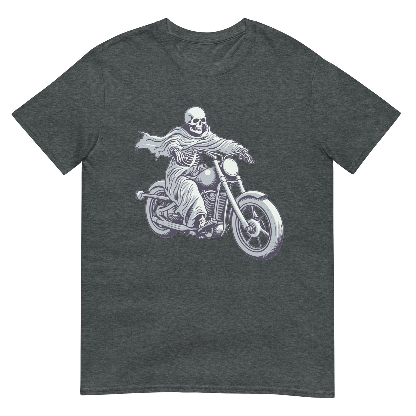 Skelett auf Motorrad T-Shirt