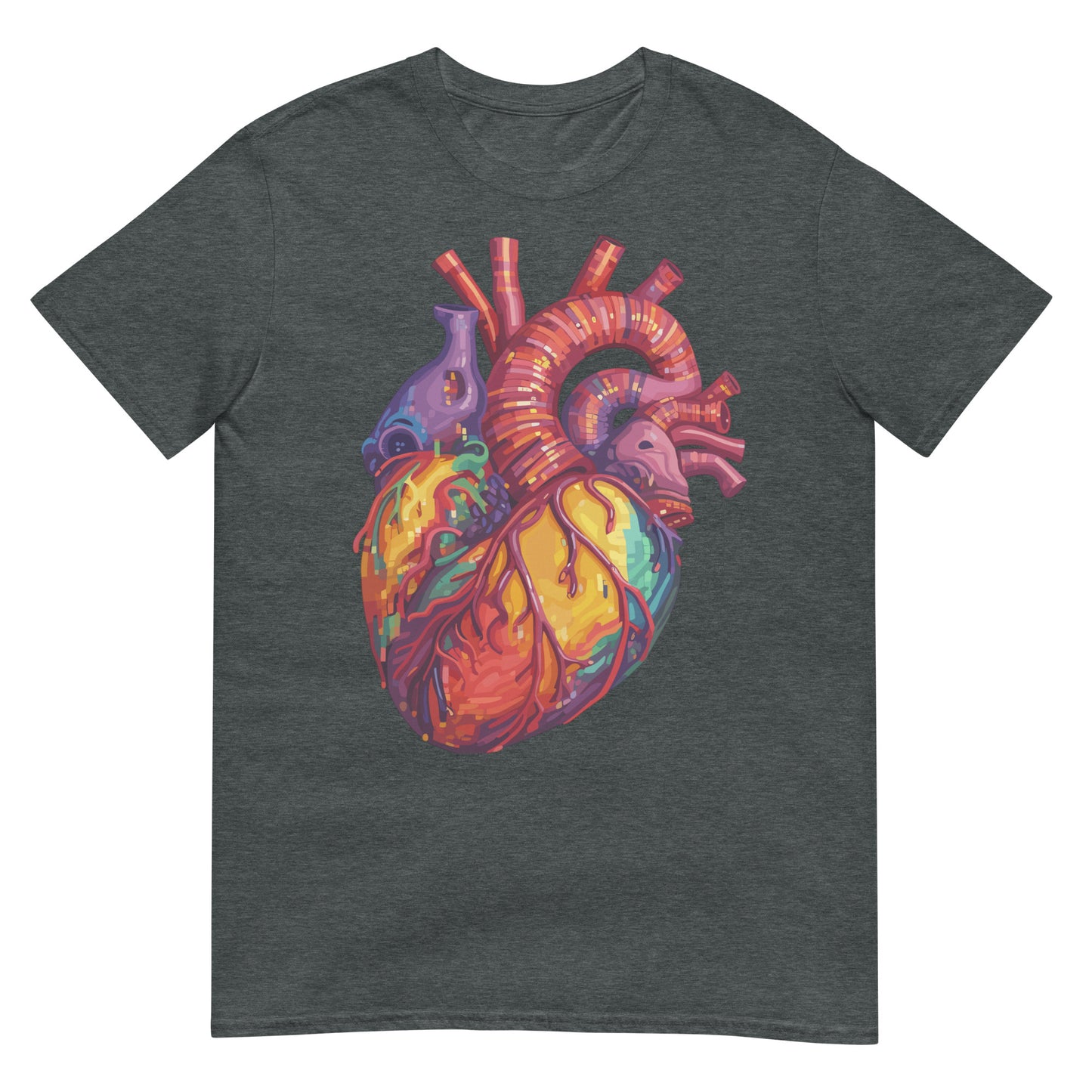 Anatomisches Pixel Herz T-Shirt