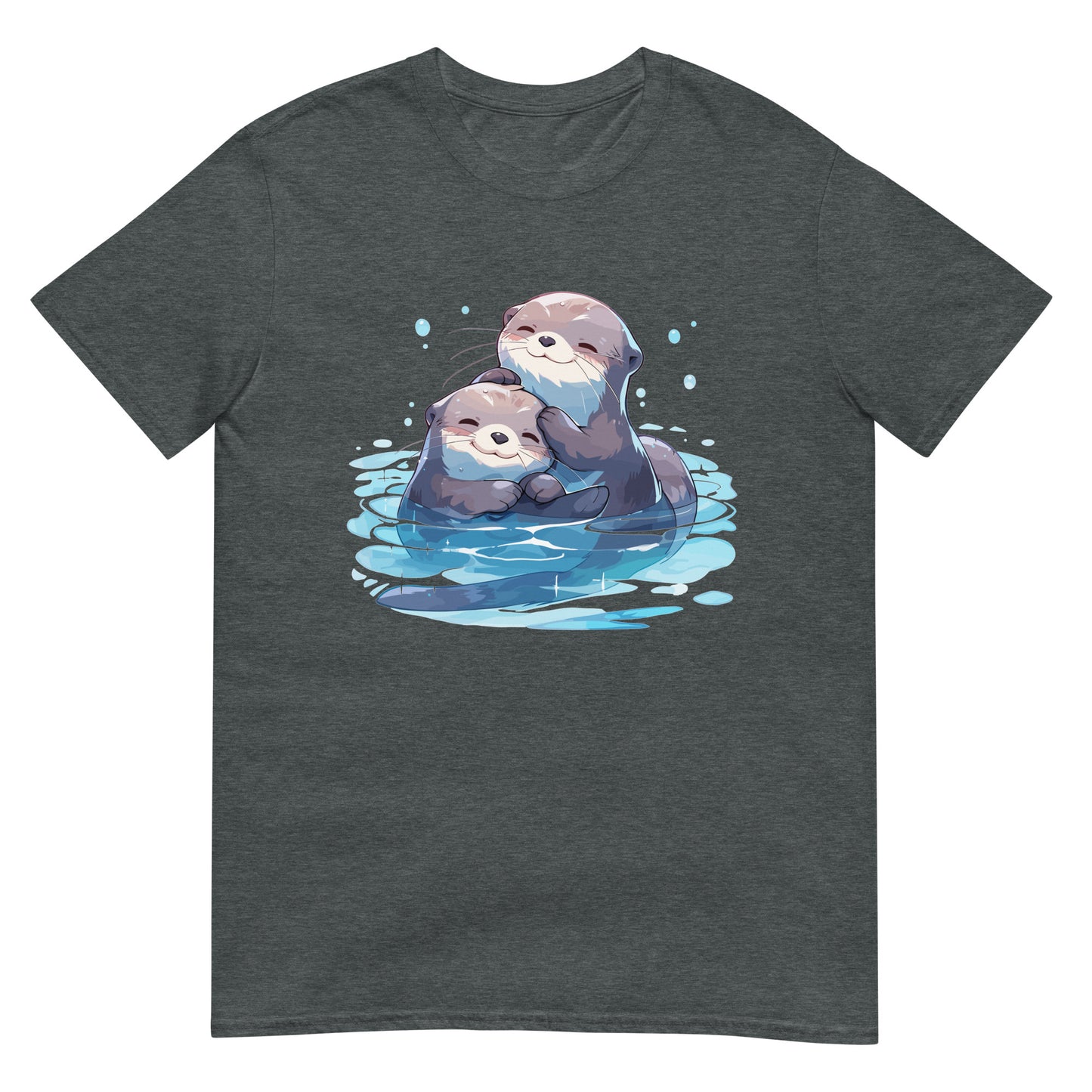 Zwei kuschelnde Otter T-Shirt