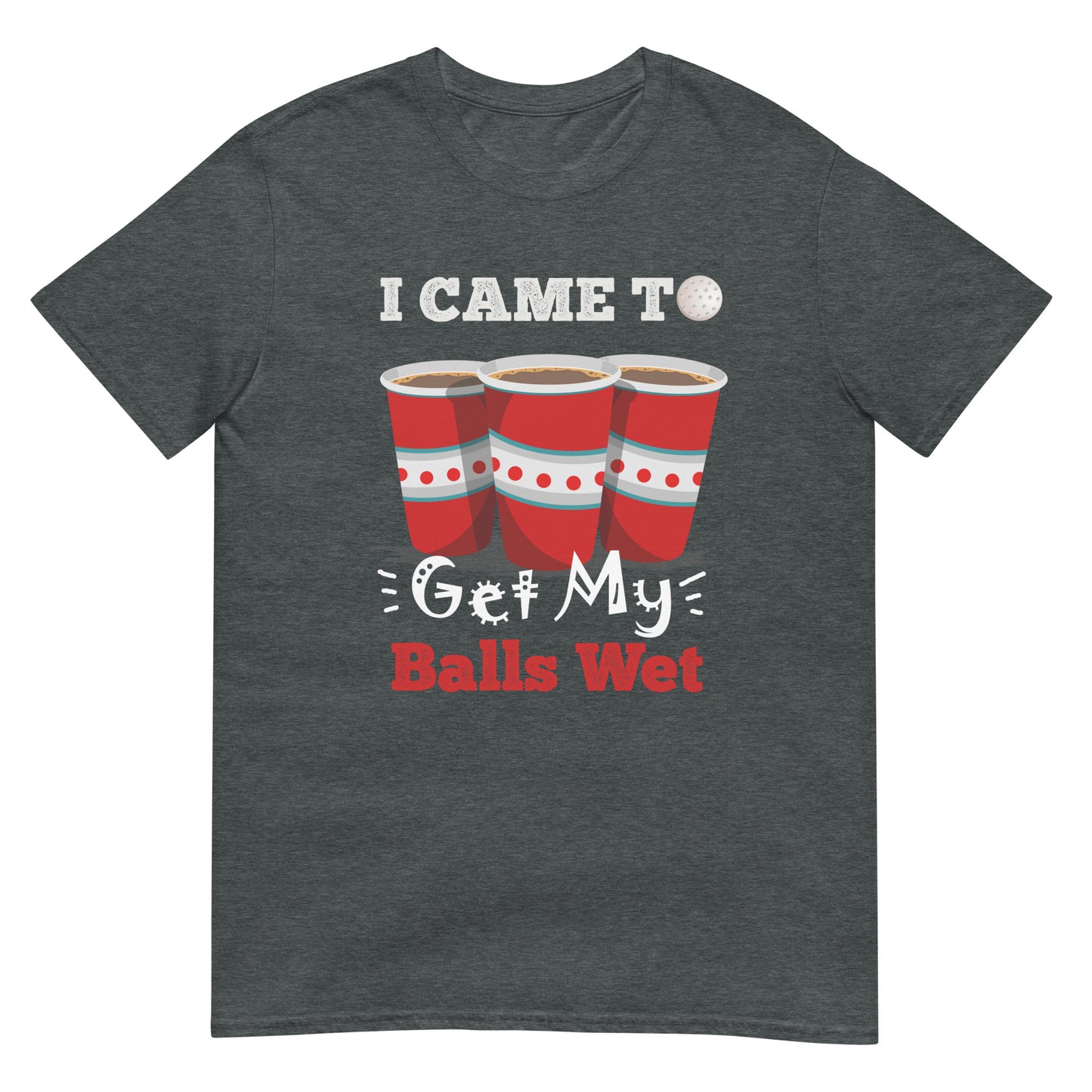 I Came To Get My Balls Wet Bierpong Party T-Shirt