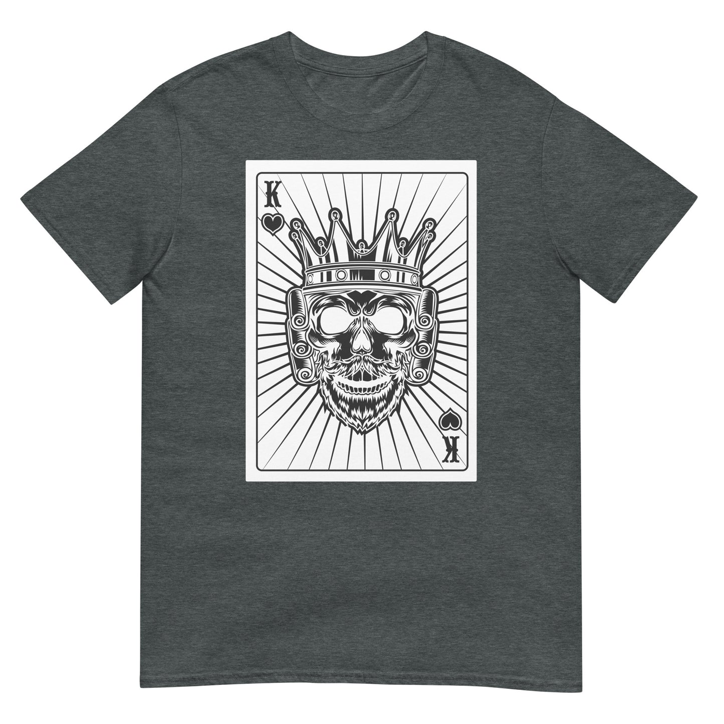 Totenkopf König King Karte T-Shirt