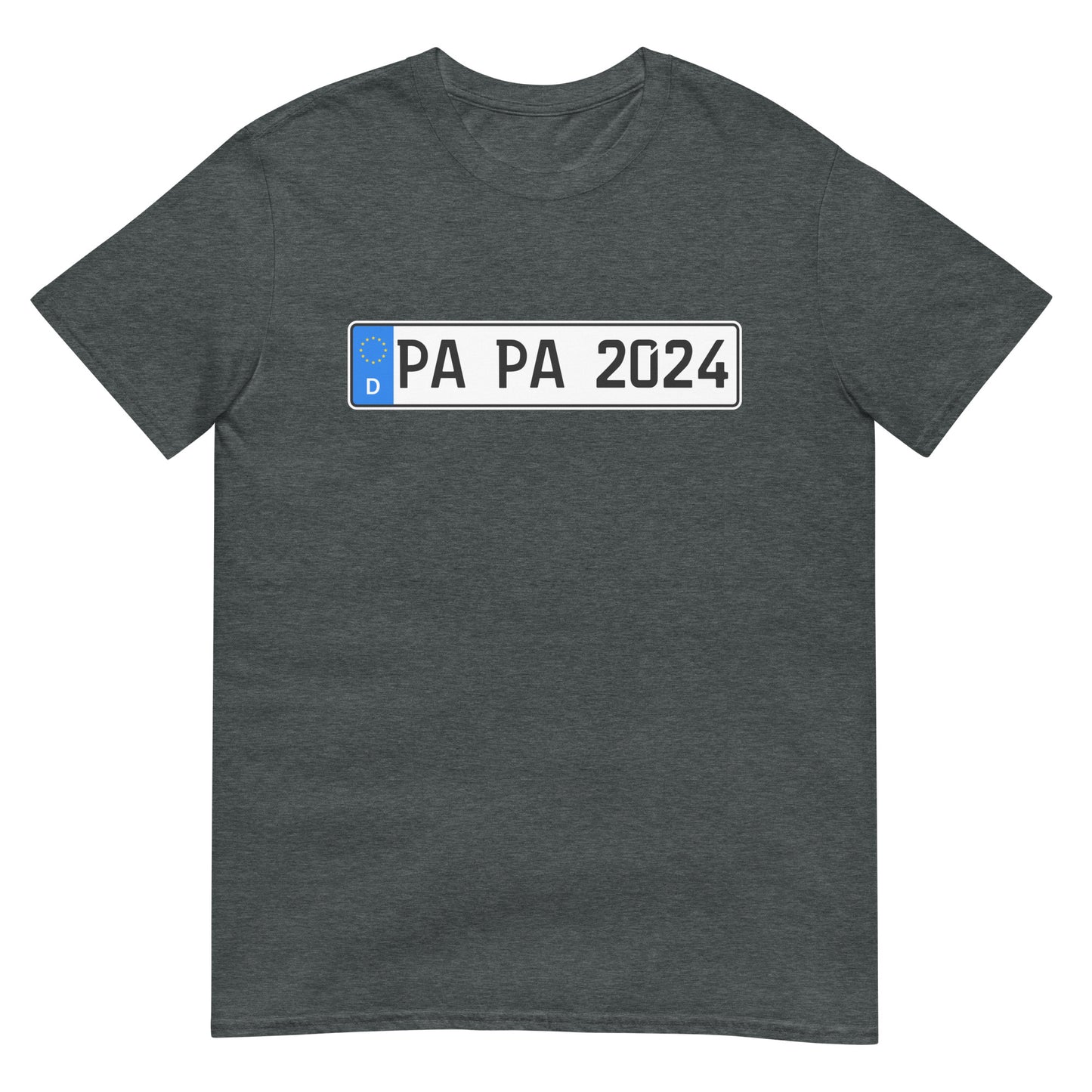 Papa 2024 Auto Nummernschild Vater T-Shirt