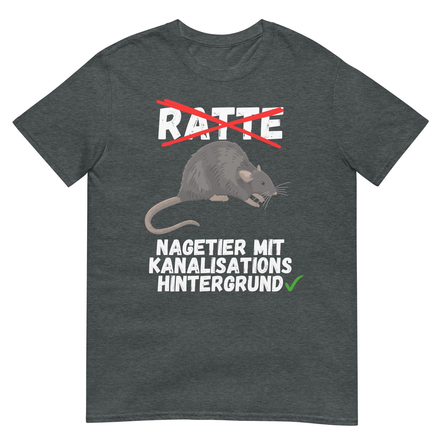 Ratte Nagetier mit Kanalisationshintergrund T-Shirt