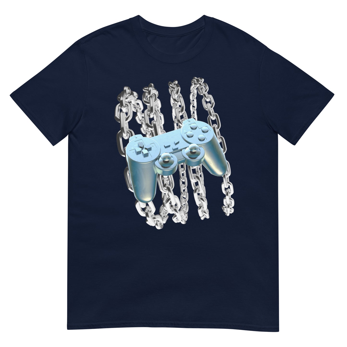 Blue Chrome Controller Y2K T-Shirt