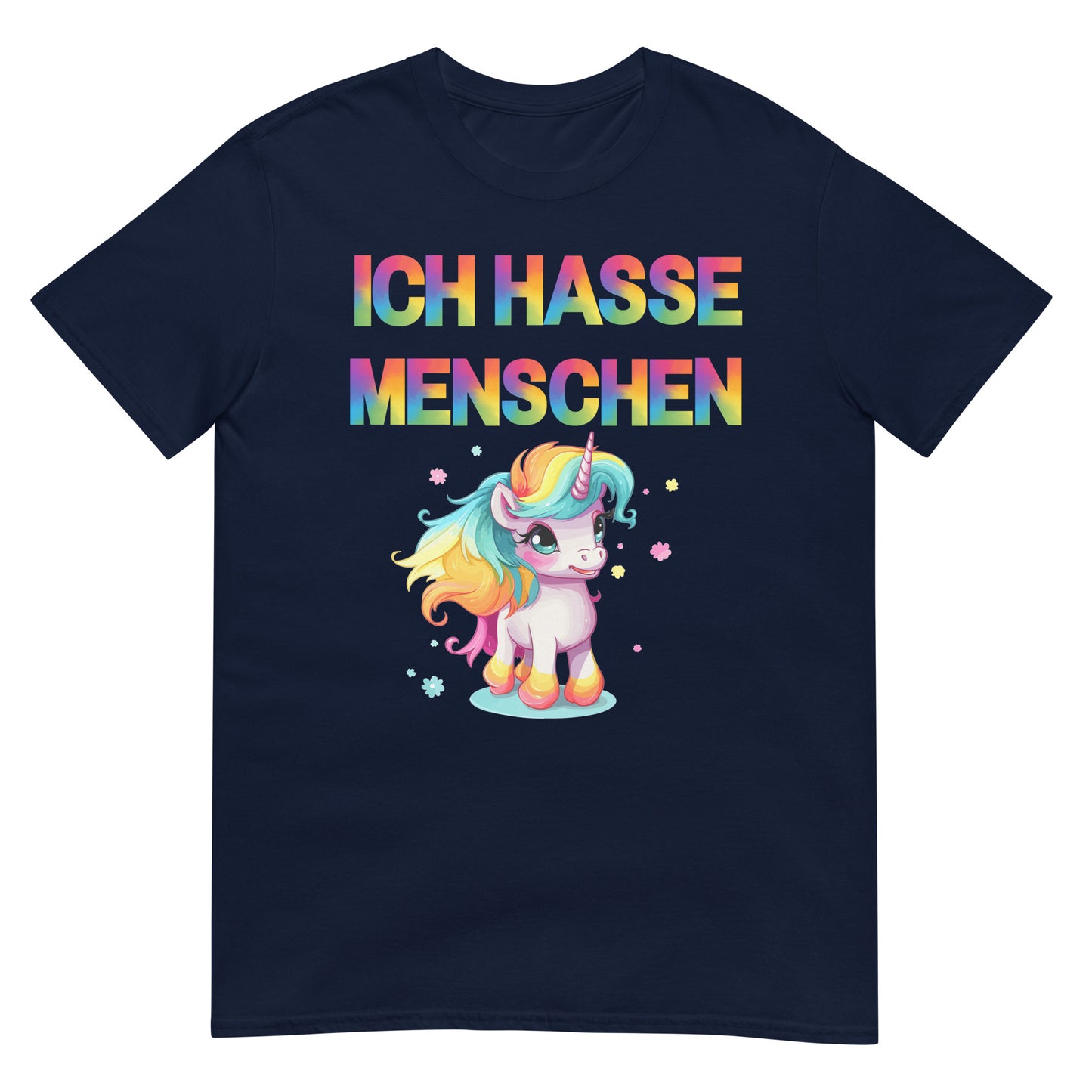 Ich hasse Menschen Einhorn T-Shirt