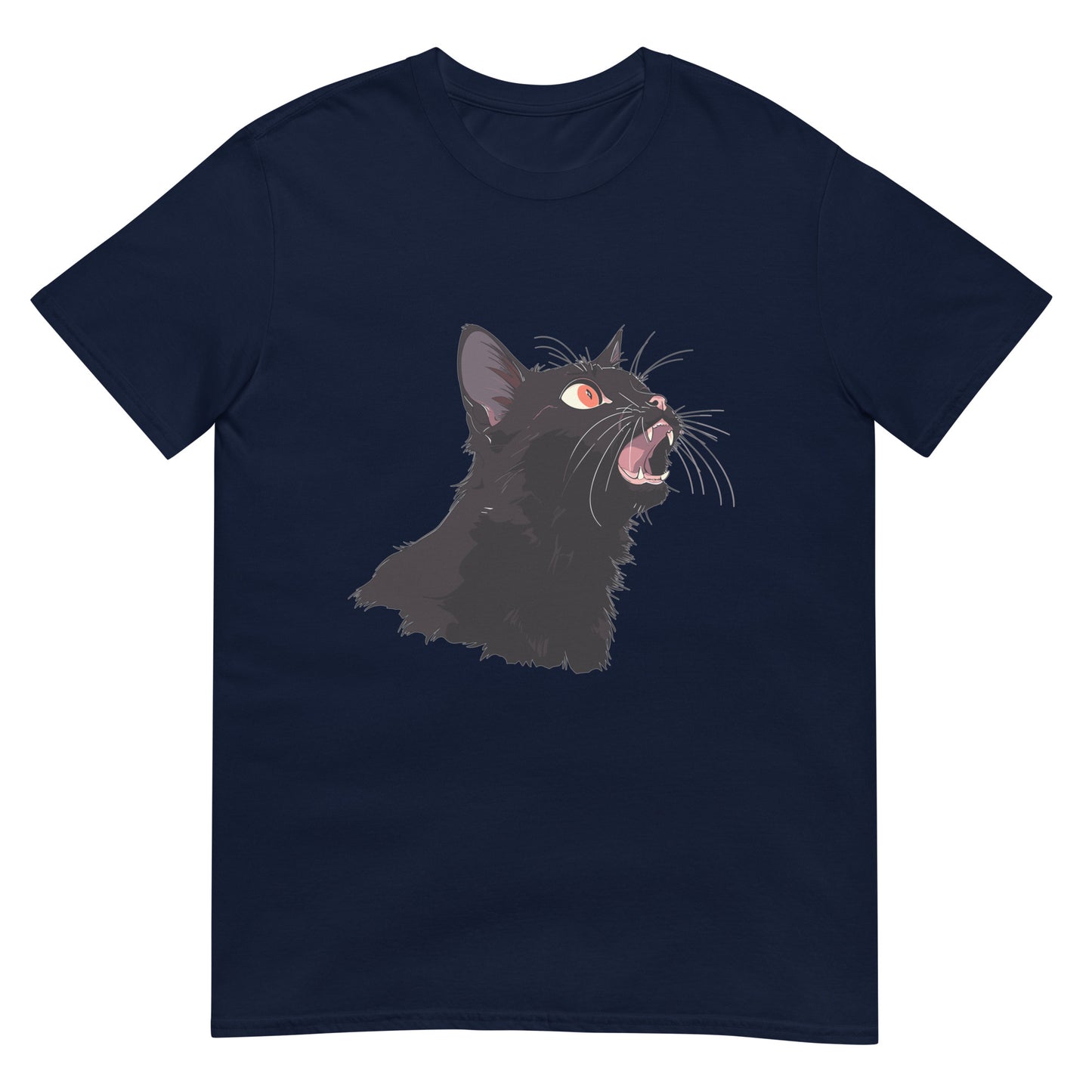Erstaunte Anime Katze T-Shirt