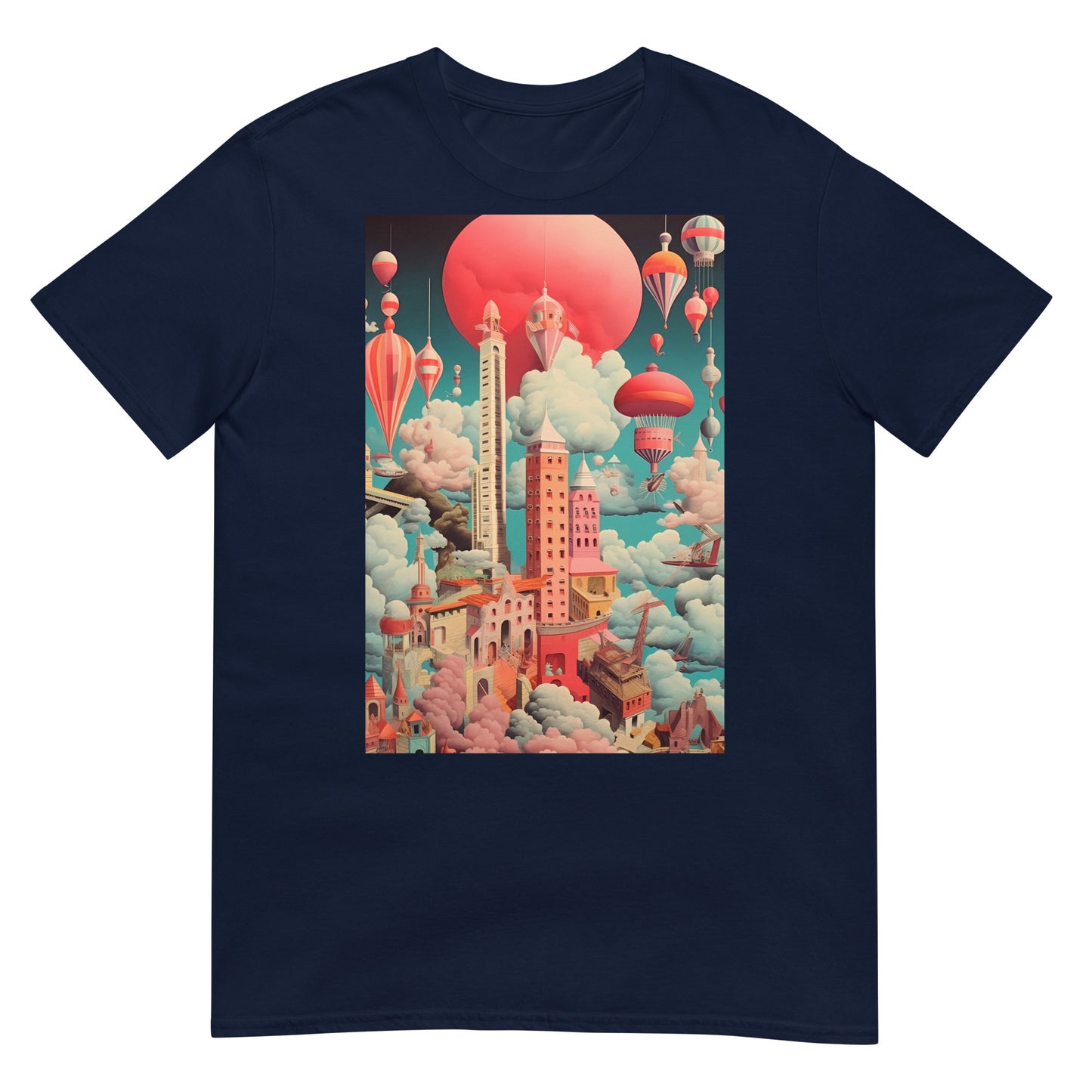 Wolkenstadt Surrealismus T-Shirt