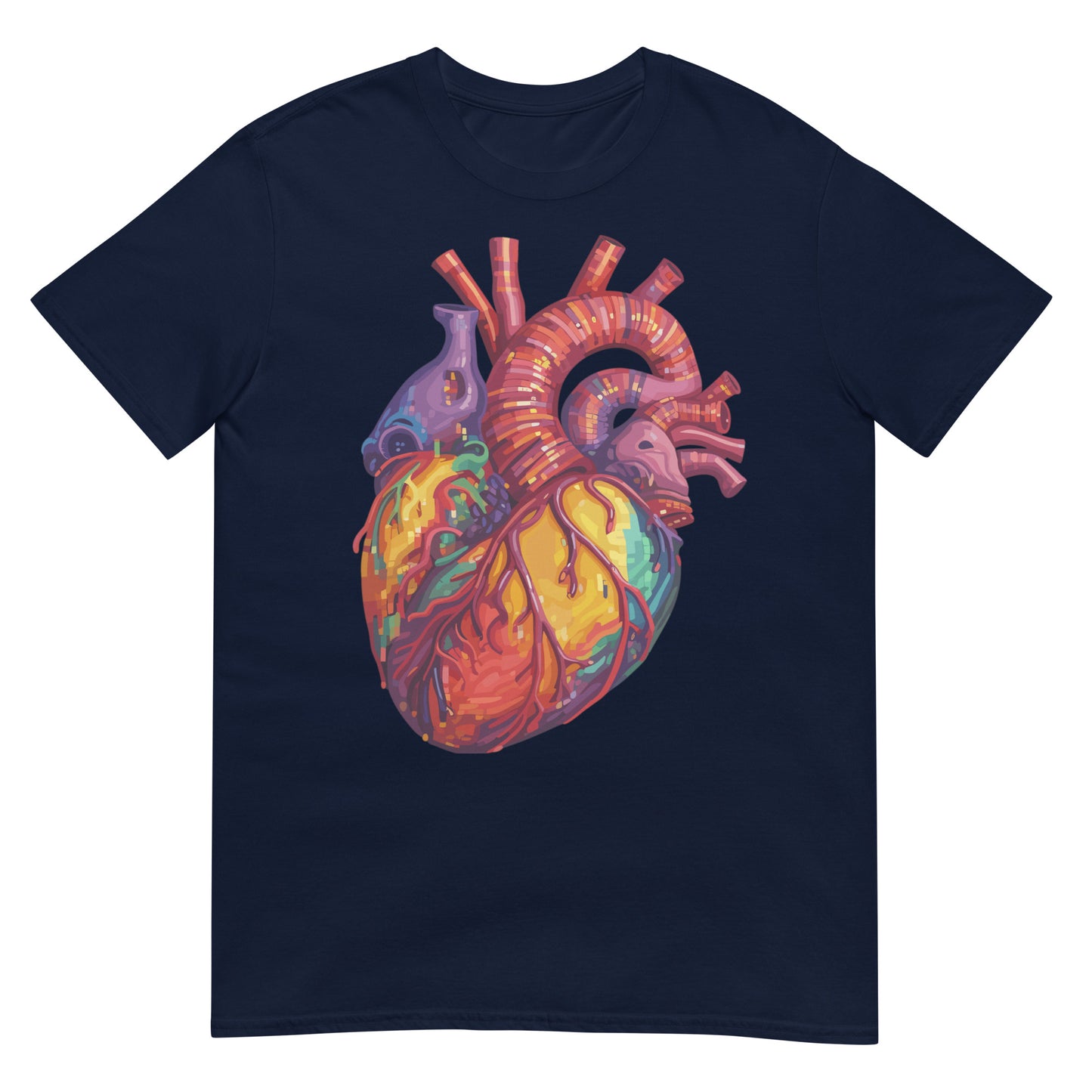 Anatomisches Pixel Herz T-Shirt