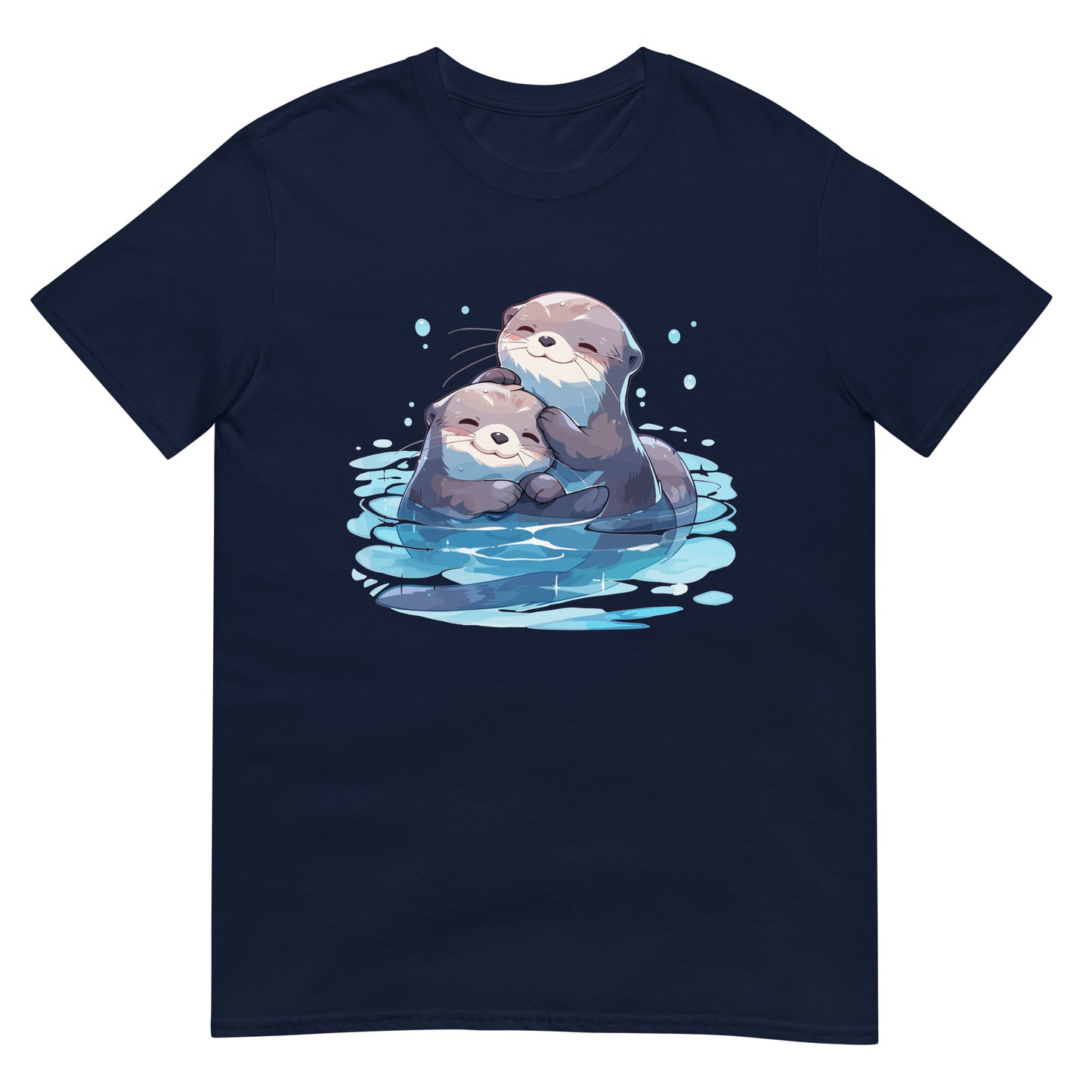 Zwei kuschelnde Otter T-Shirt