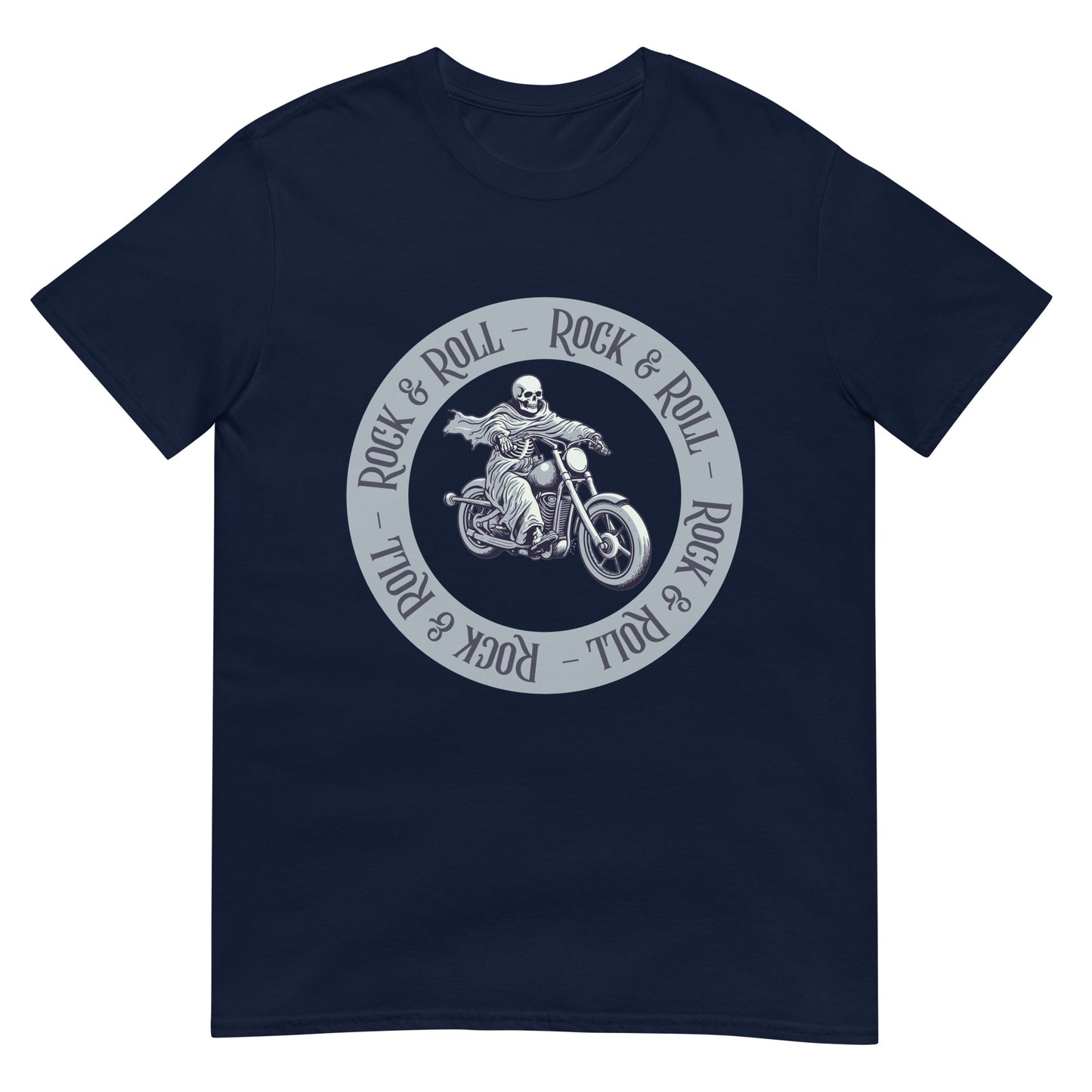 Rock & Roll Skeleton Biker T-Shirt