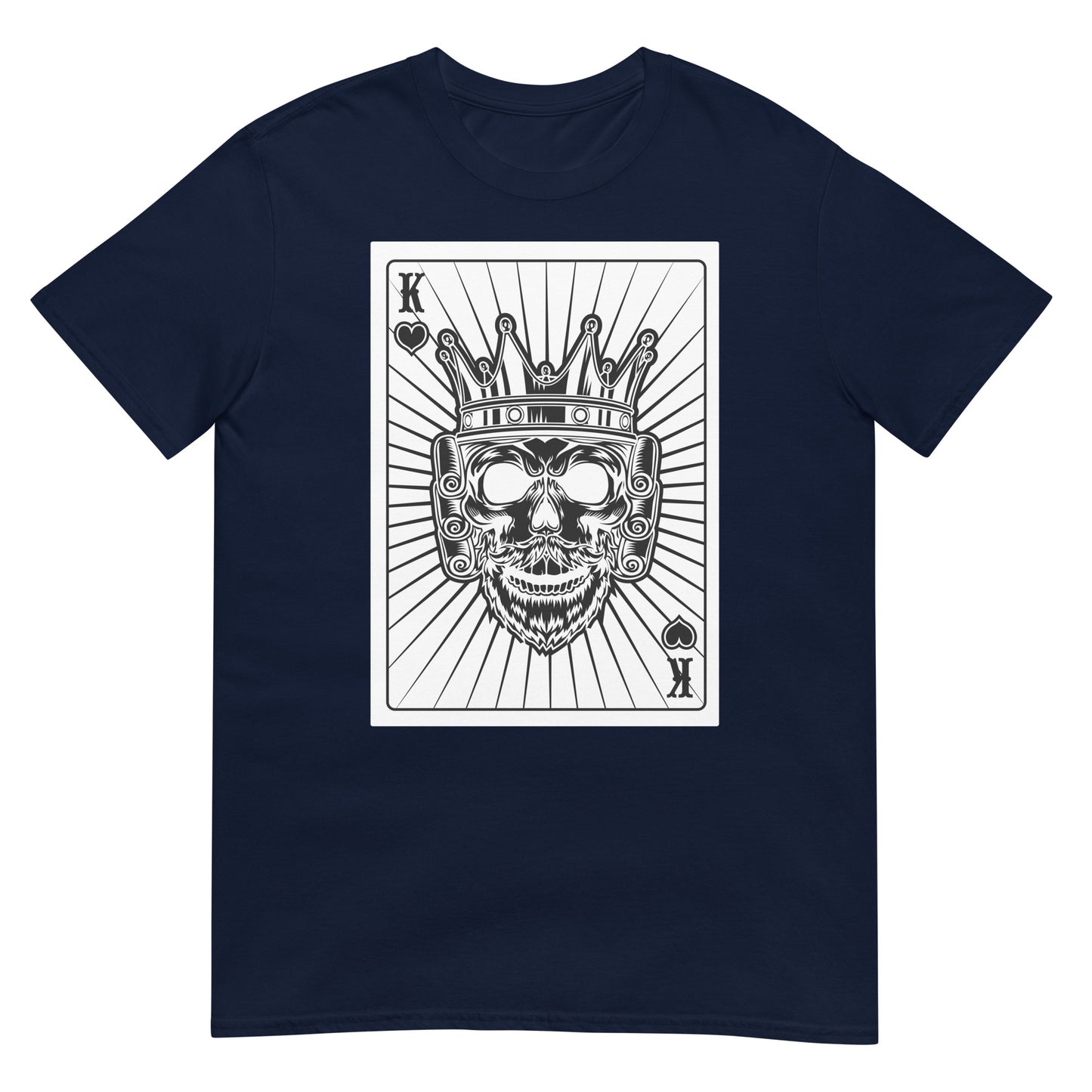 Totenkopf König King Karte T-Shirt