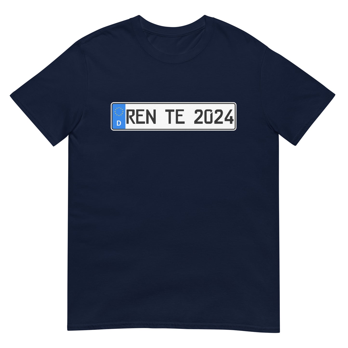 Rente 2024 Auto Nummernschild Rentner T-Shirt