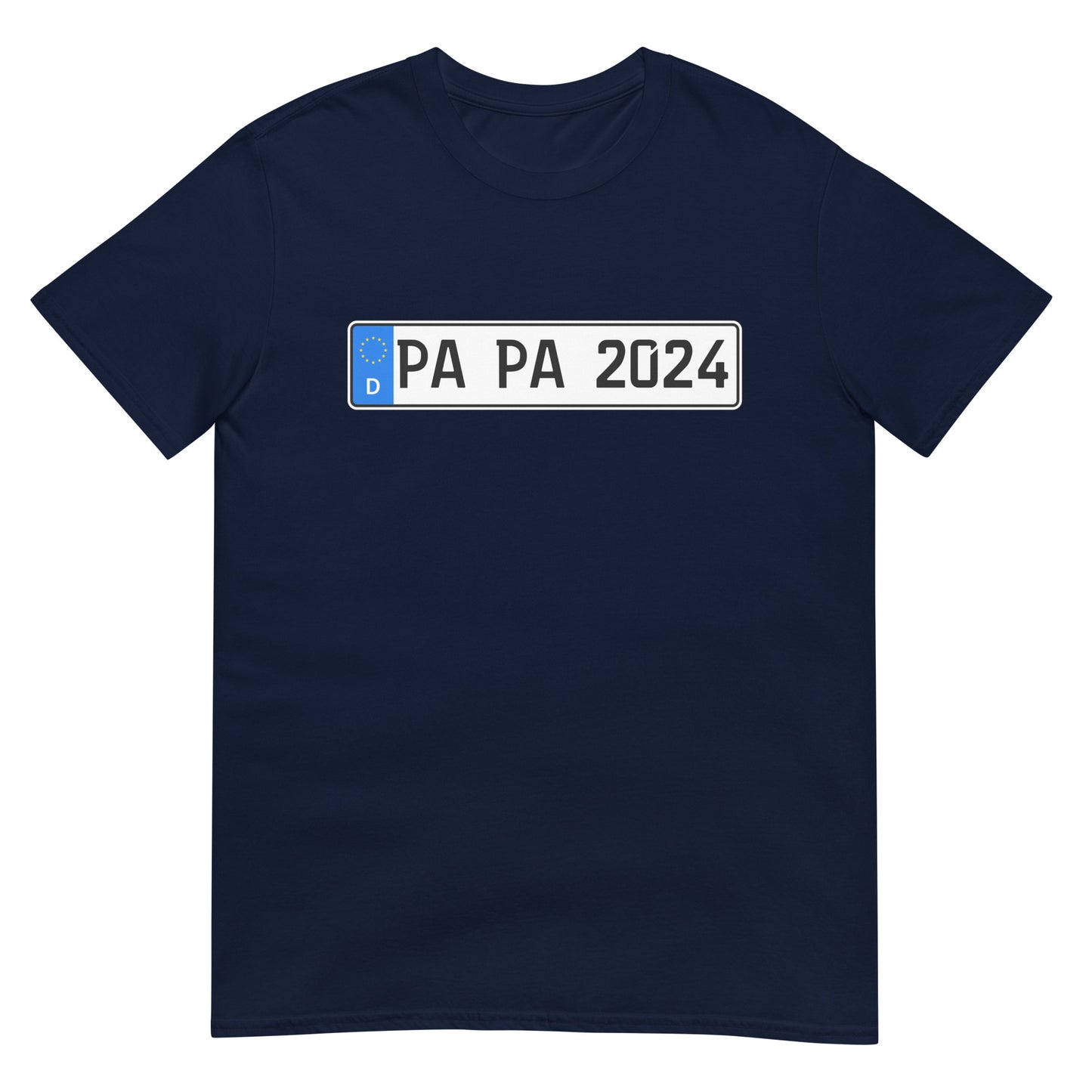 Papa 2024 Auto Nummernschild Vater T-Shirt