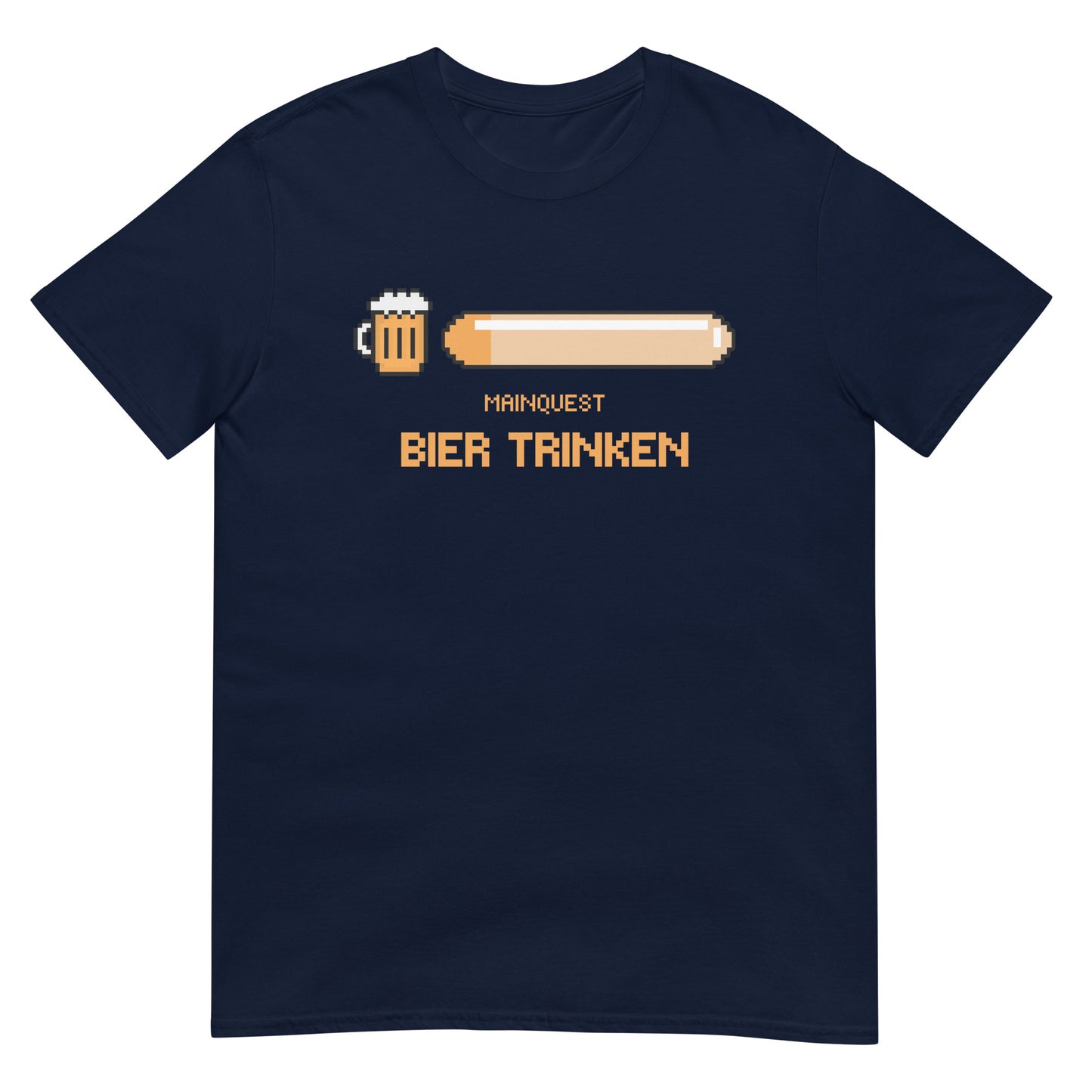 Mainquest Bier trinken Gamer T-Shirt