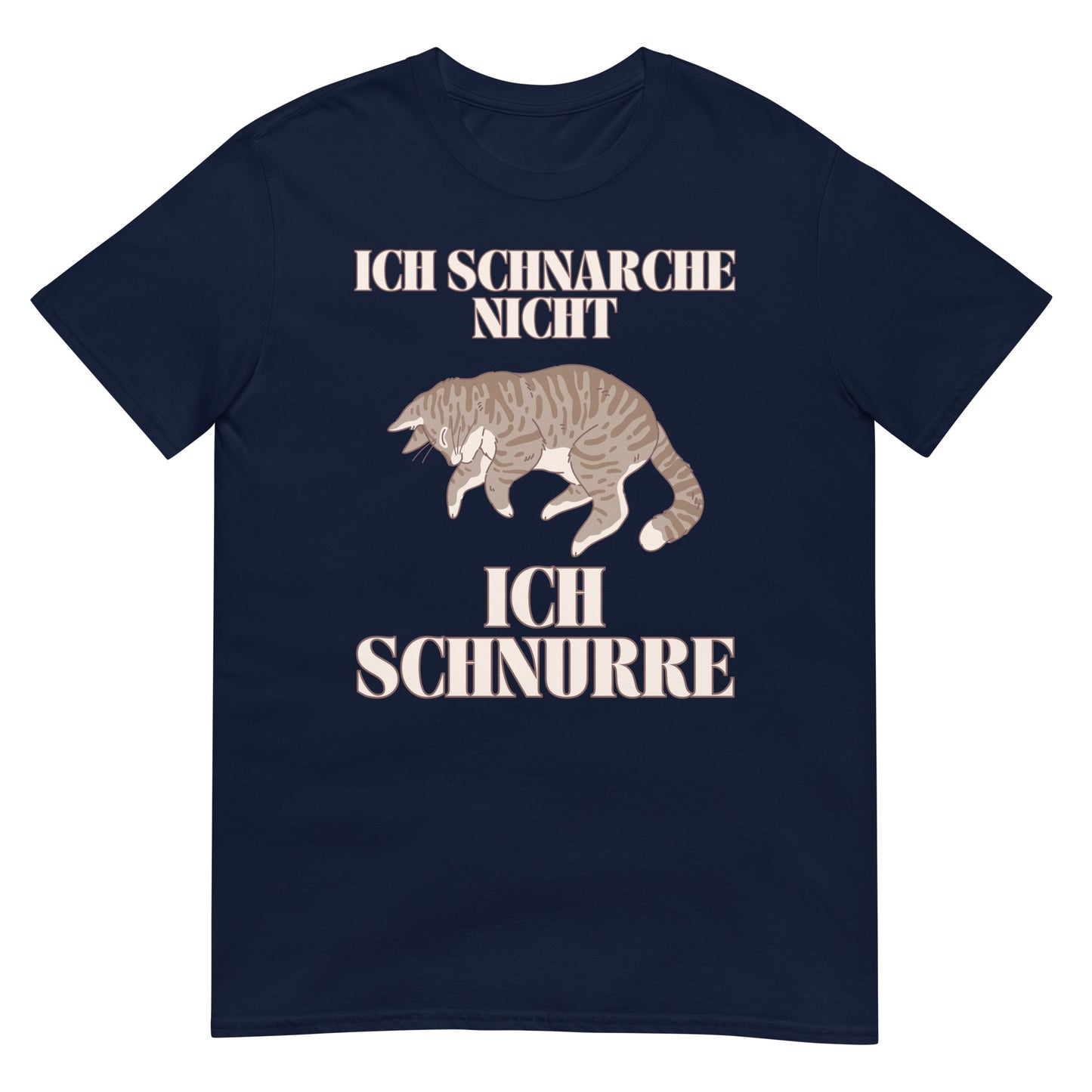 Ich schnarche nicht ich schnurre Katze T-Shirt