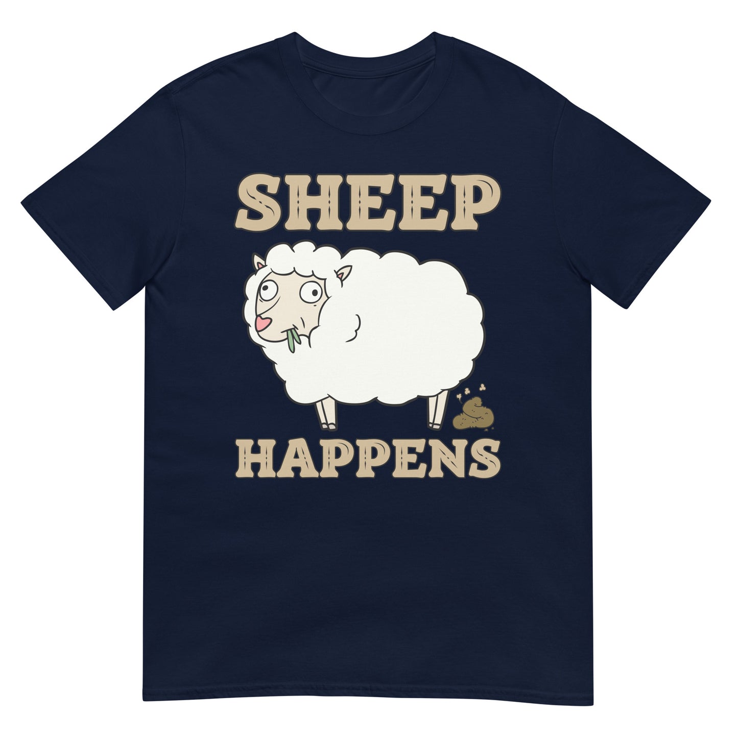 Sheep happens Wortspiel Schaf T-Shirt
